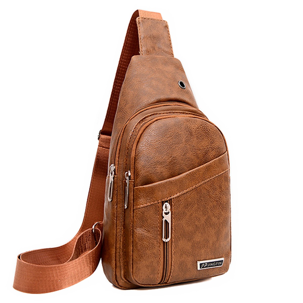 Men’s Multi Layer Single Shoulder Bag Outdoor Leisure Crossbody Bag Chest Bag