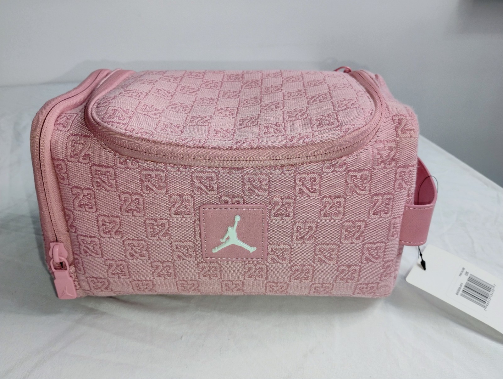 Air Jordan Monogram Dopp Kitt Luxury Travel Bag 5.9L (Pink)