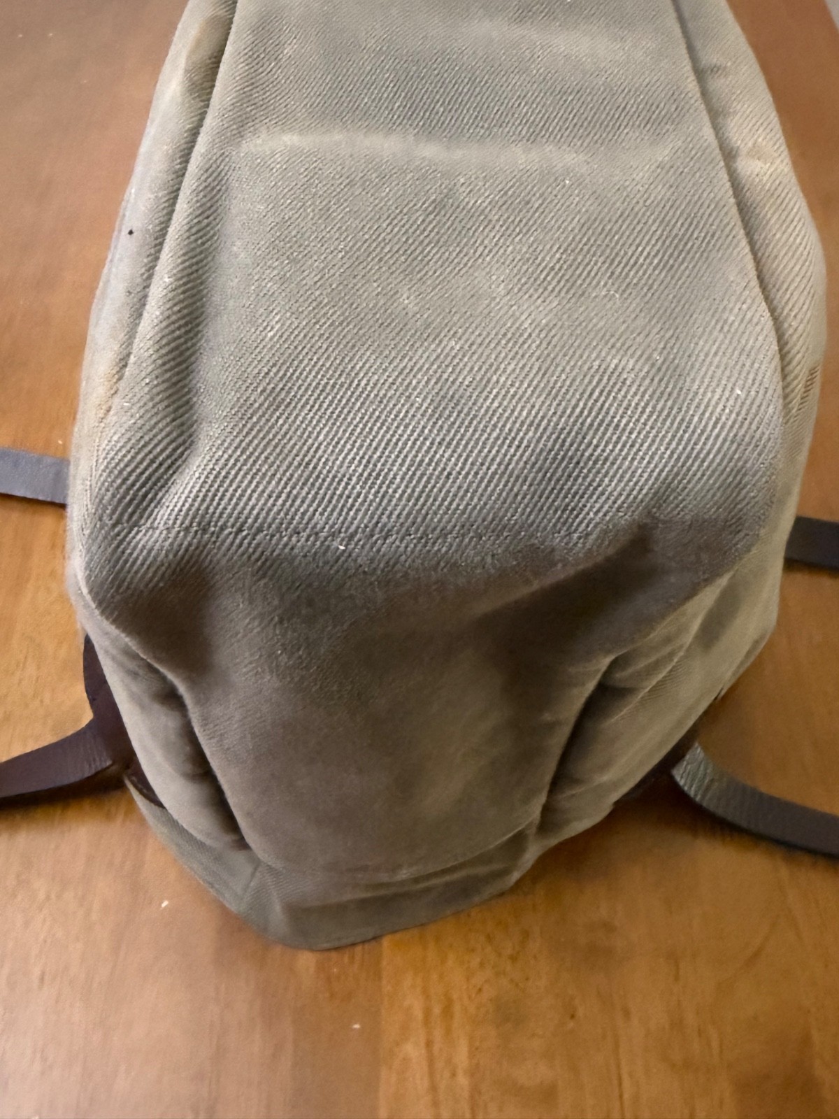 Filson 260 Open Tote Bag Otter Green Rugged Twill Leather Made in USA