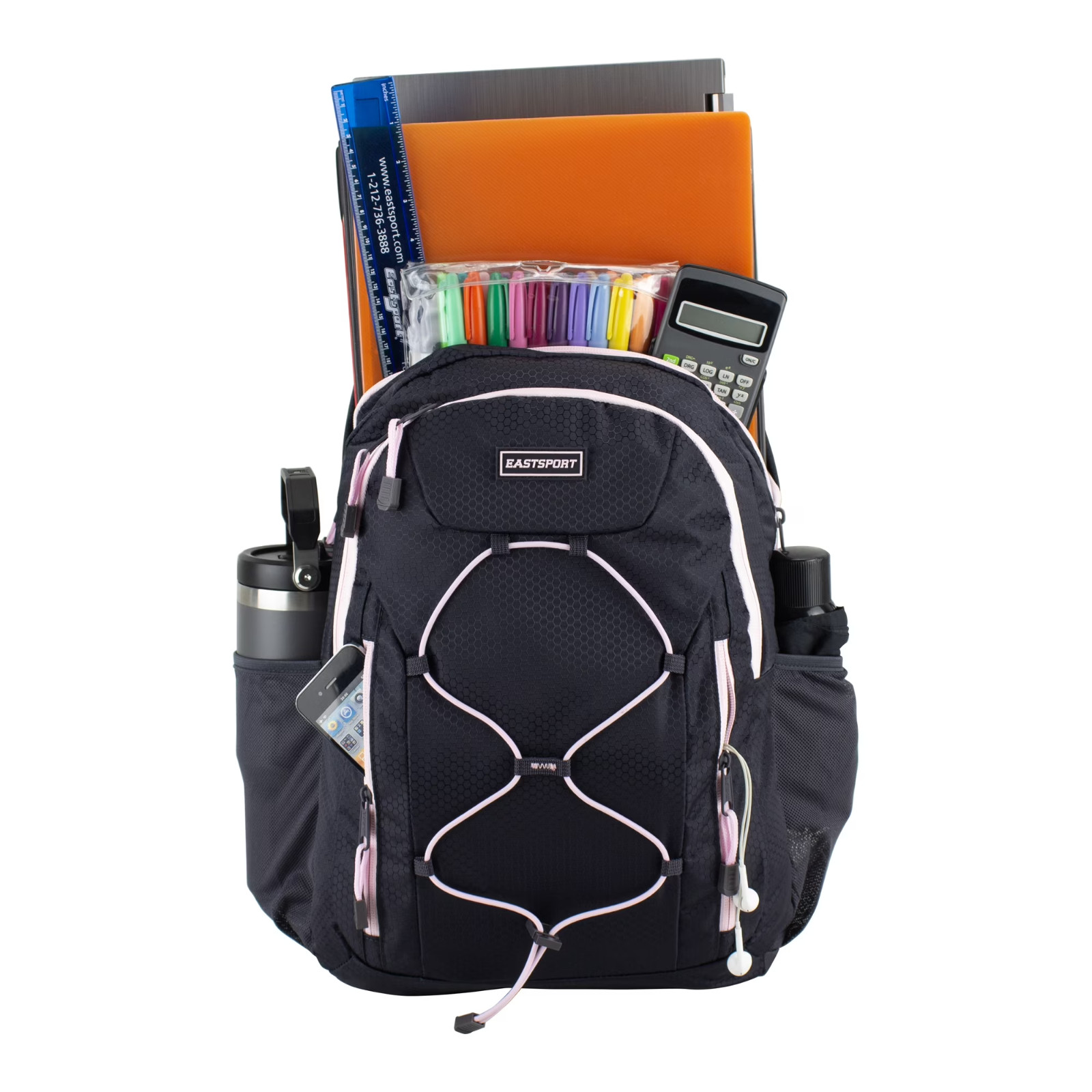 Eastsport Axis Sport 18.5 Inch Bungee Backpack Nine Iron Unisex