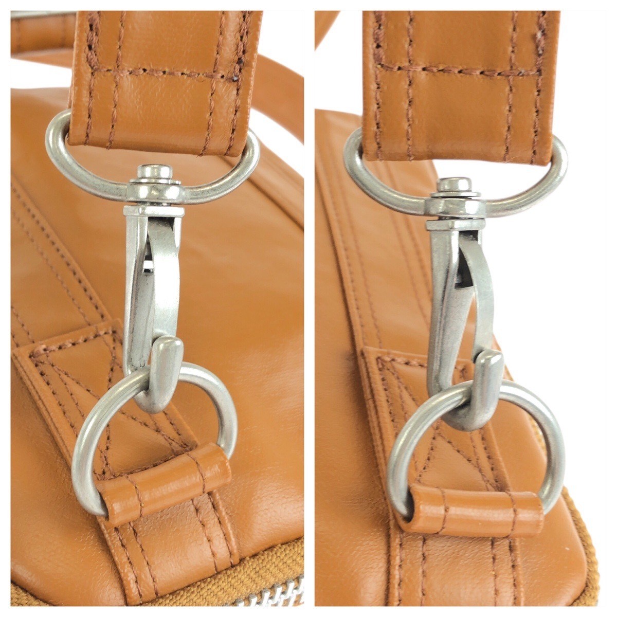 PORTER Shoulder Bag Freestyle Coated Canvas Beige Camel Men W16cm H20cm D4cm