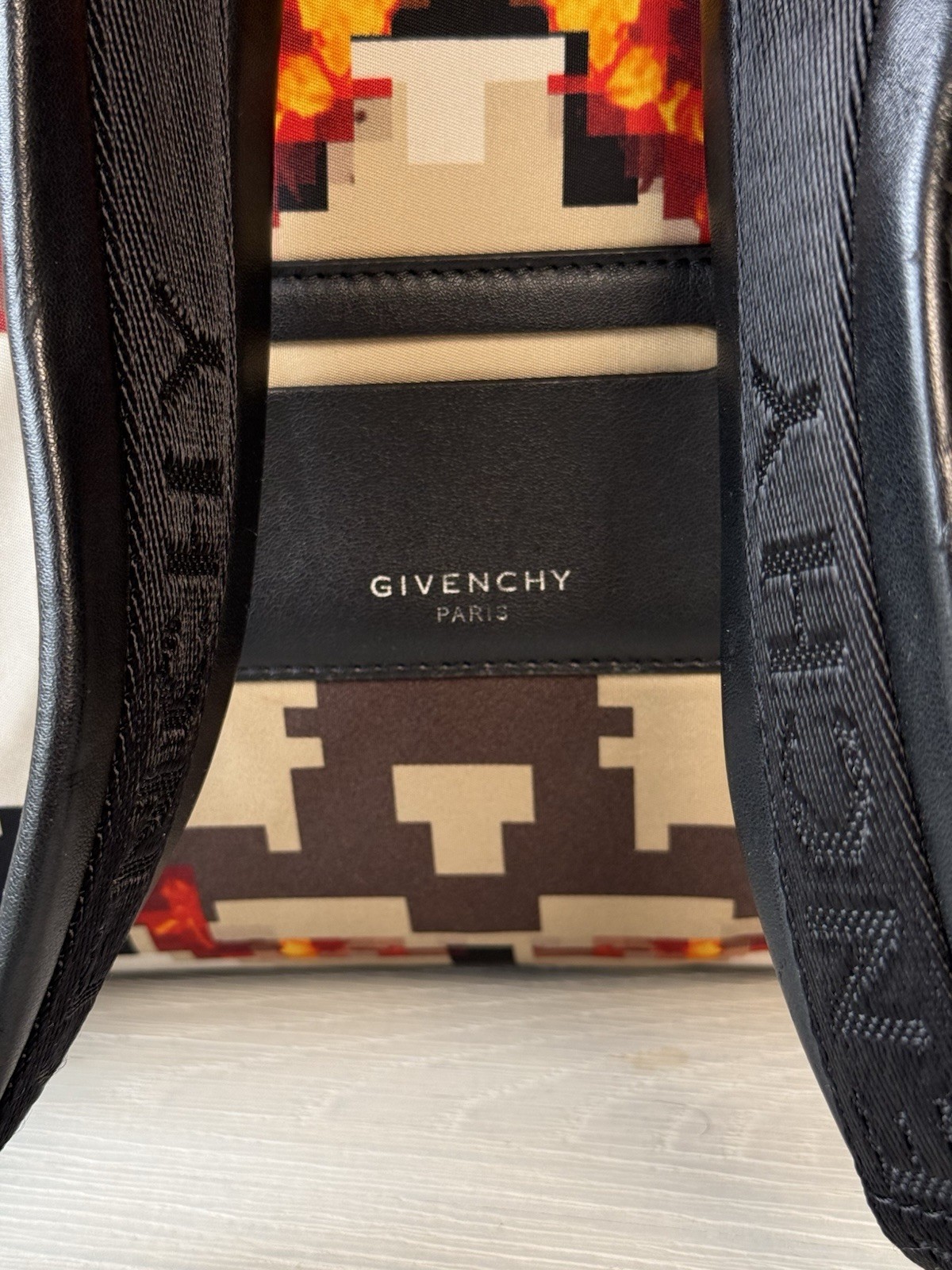 Givenchy Paris Multicolor Backpack Men’s Orange Black