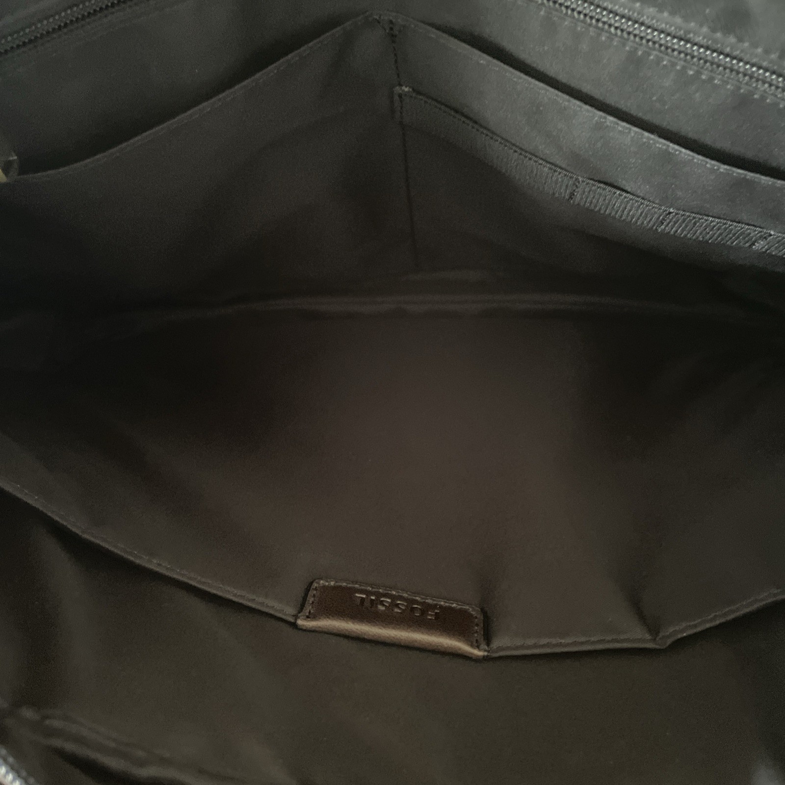 Fossil Buckner Brown Leather Messenger Bag Laptop Briefcase 16” Crossbody Unused