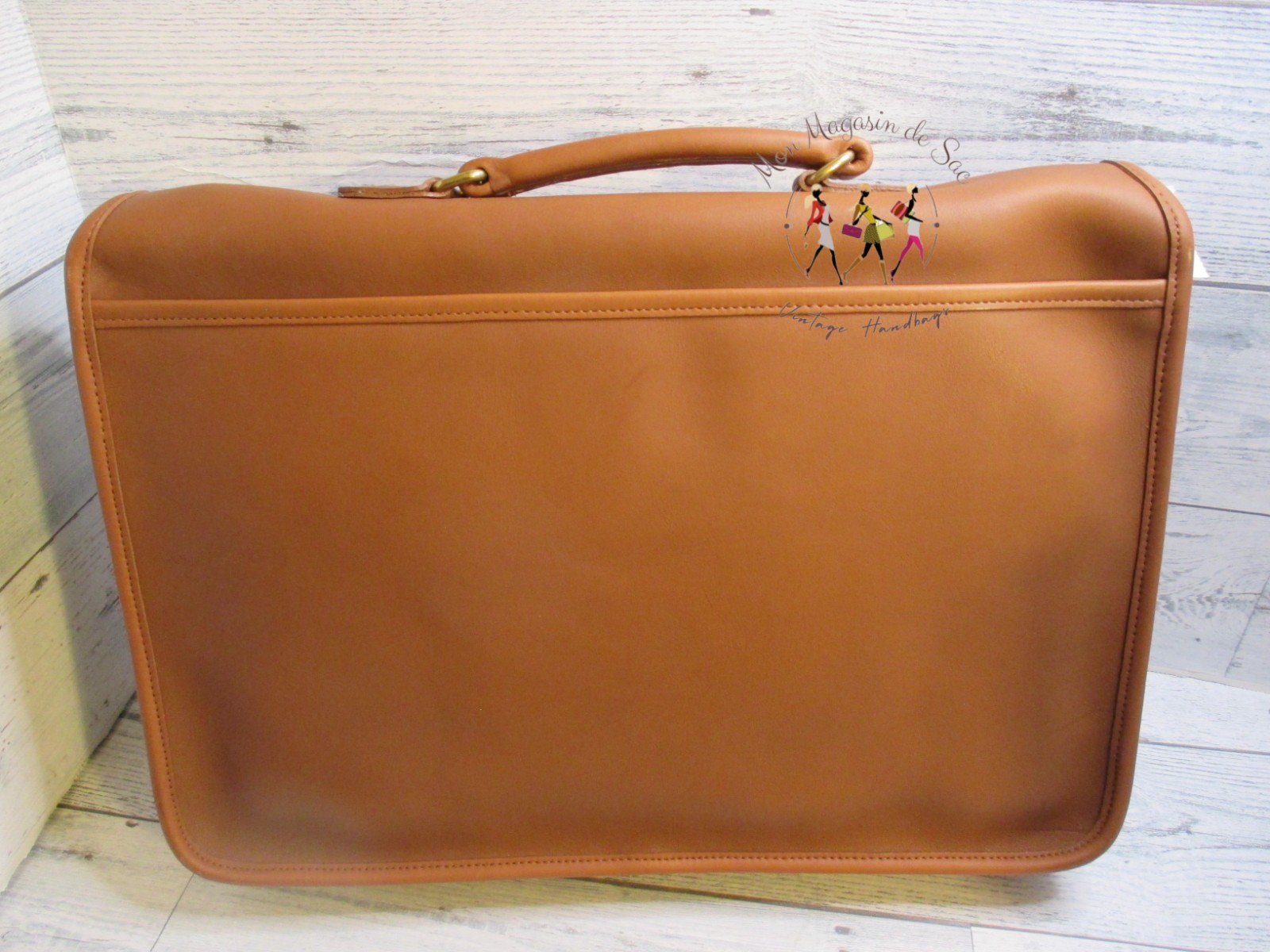 COACH Vintage British Tan Metropolitan Messenger Bag New w/Tags In-Box, Mint