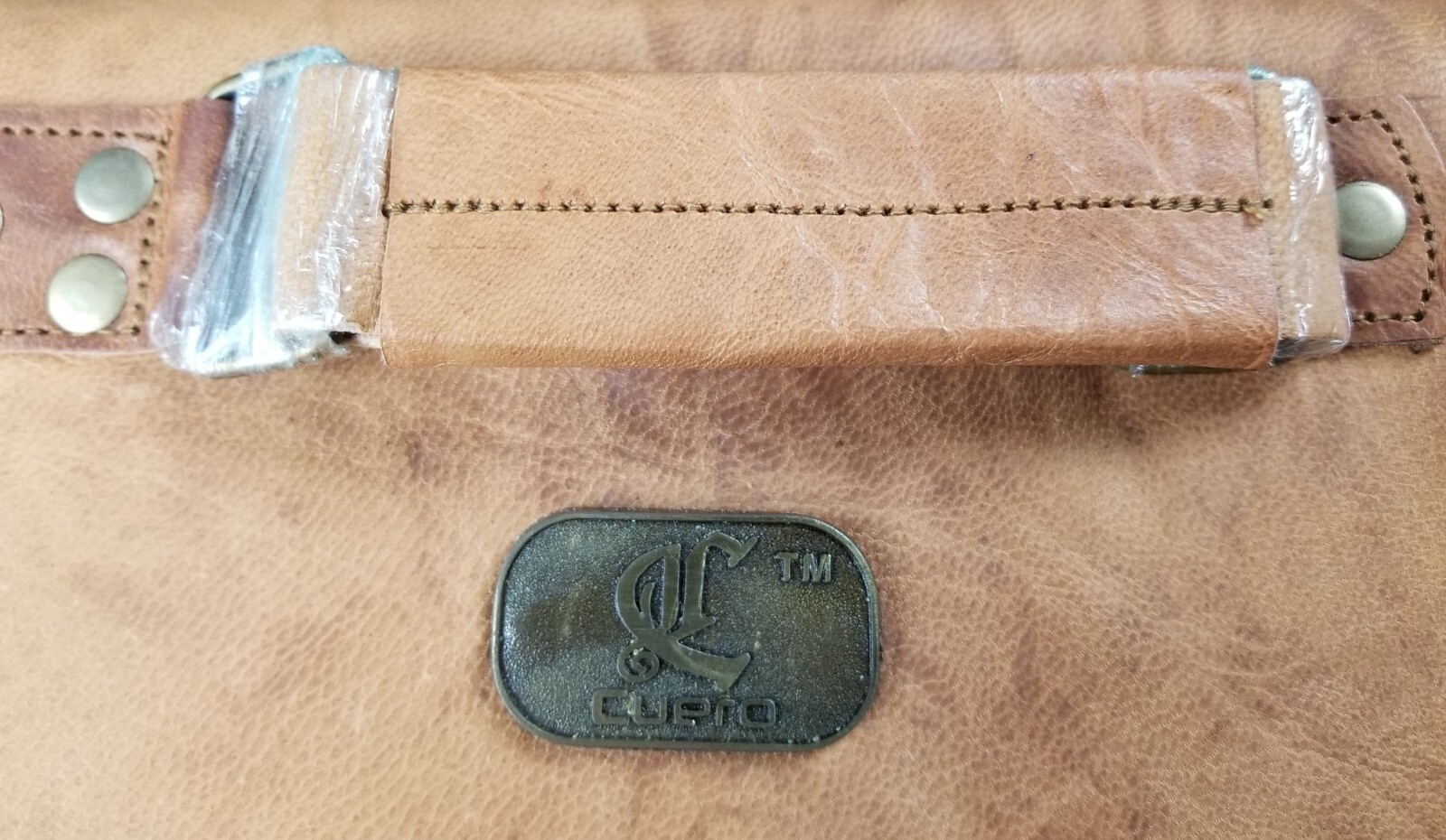 Cuero Handmade Leather Messenger Bag Laptop Briefcase Computer Bag Brown
