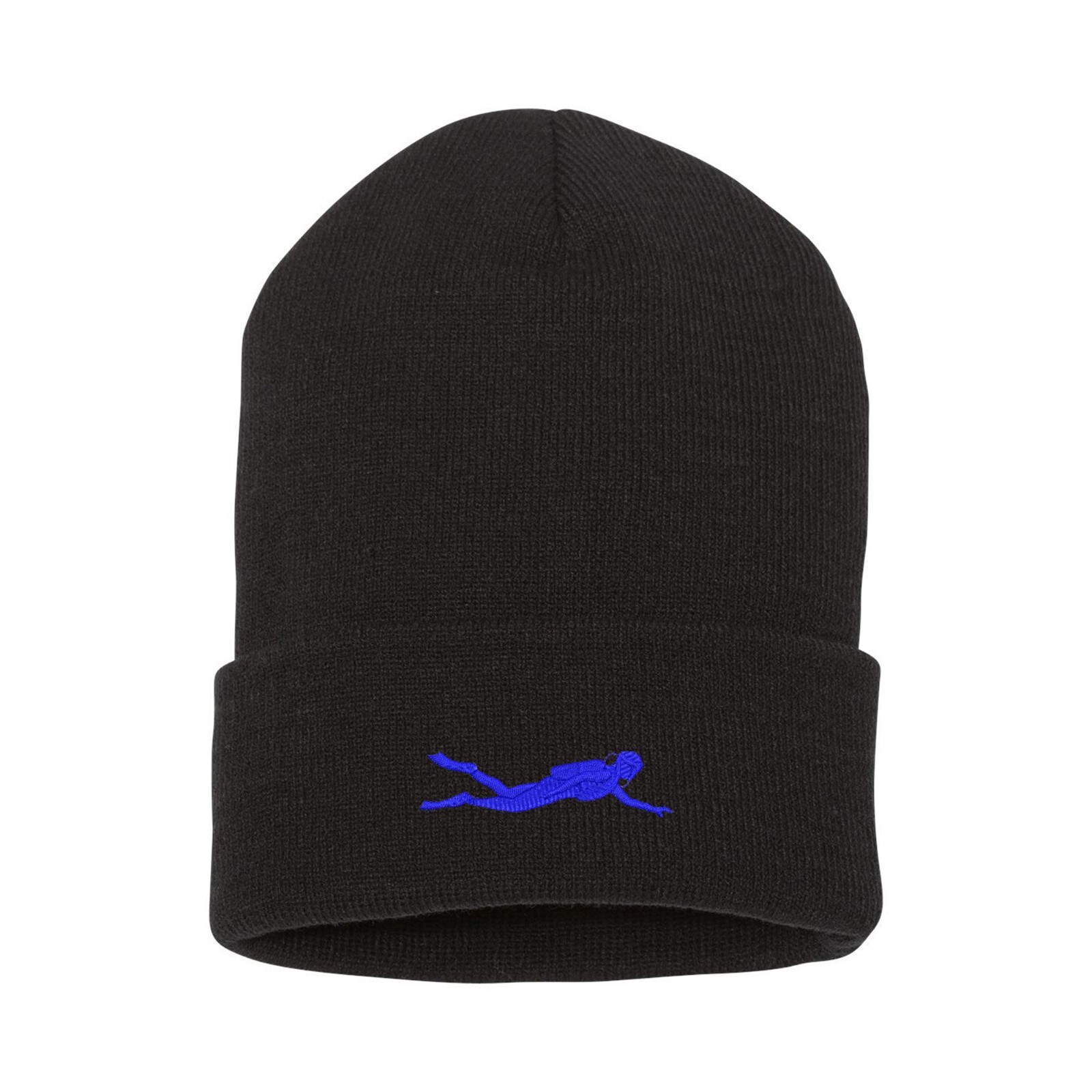 Diver diving symbol embroidered beanie hat, custom make hobby beanie hat