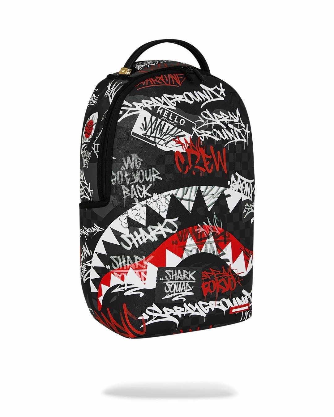 SPRAYGROUND LIMITED EDITION BACKPACK TAGGED UP BLACK RED GRAFFITI BANDIT BRANDED