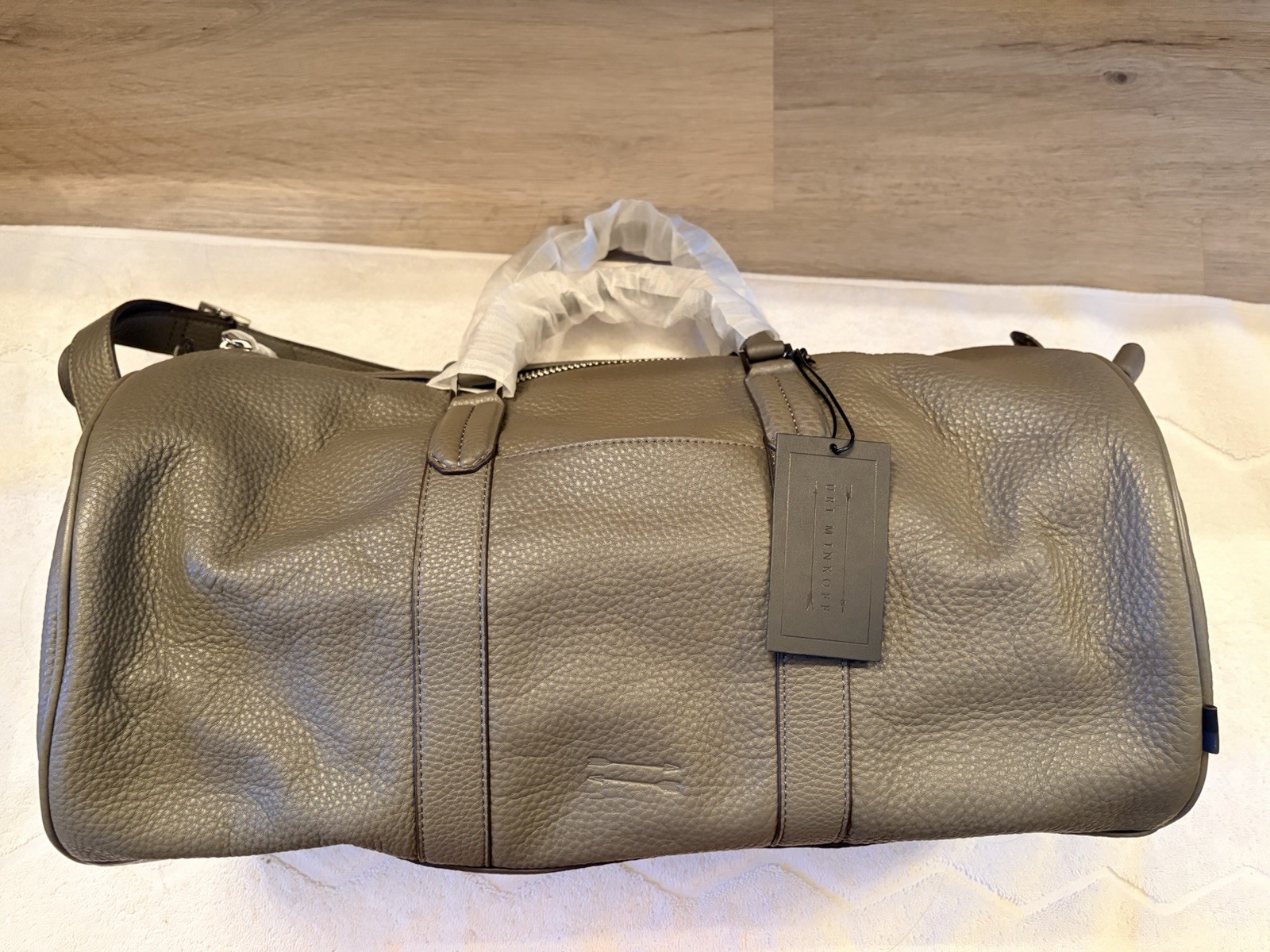 New URI MINKOFF Weekender Leather Duffle Bag