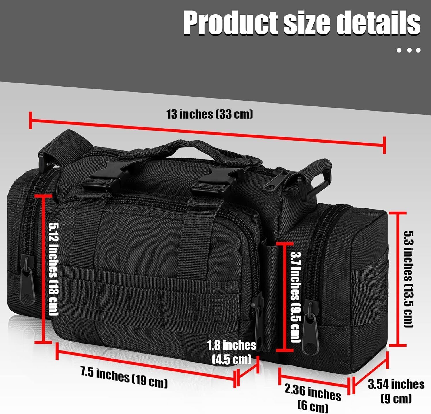 Mens Outdoor Tactical Duffle Bag Shoulder Bag Sports Gym Travel Hiking Small Bag