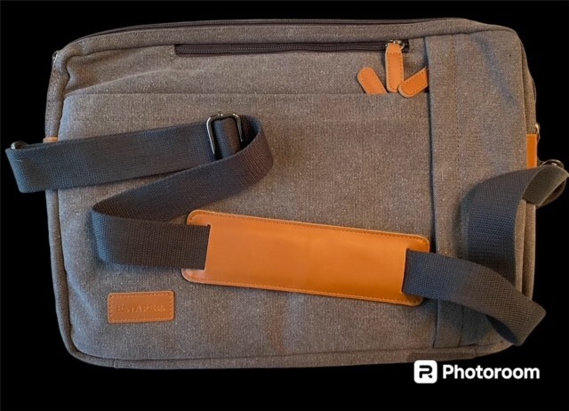 MENS Canvas LAPTOP MESSENGER BAG from Estarer w/shoulder strap