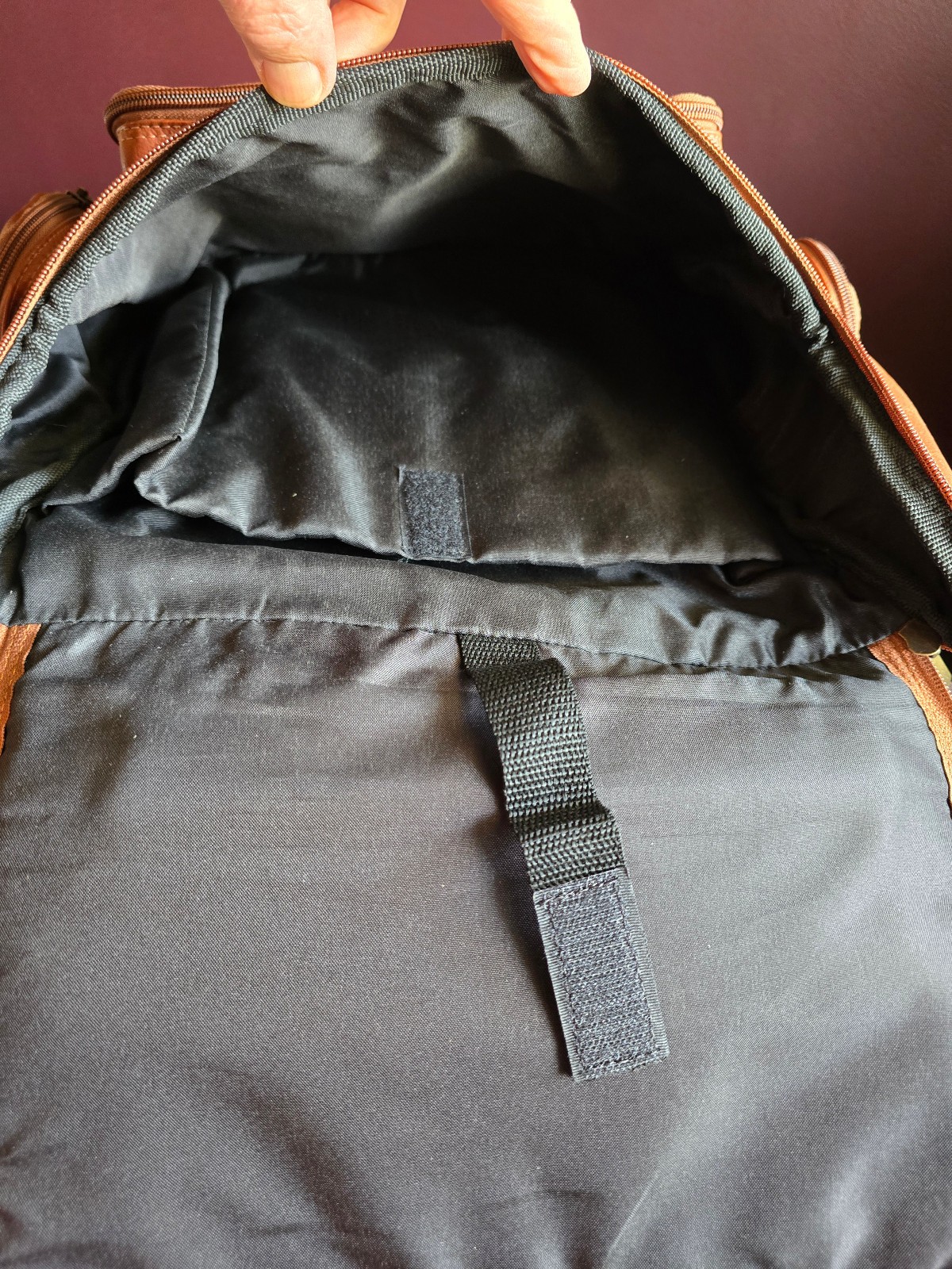 Premium Leather Laptop Backpack – Saddle Brown all leather, Excellent Condition