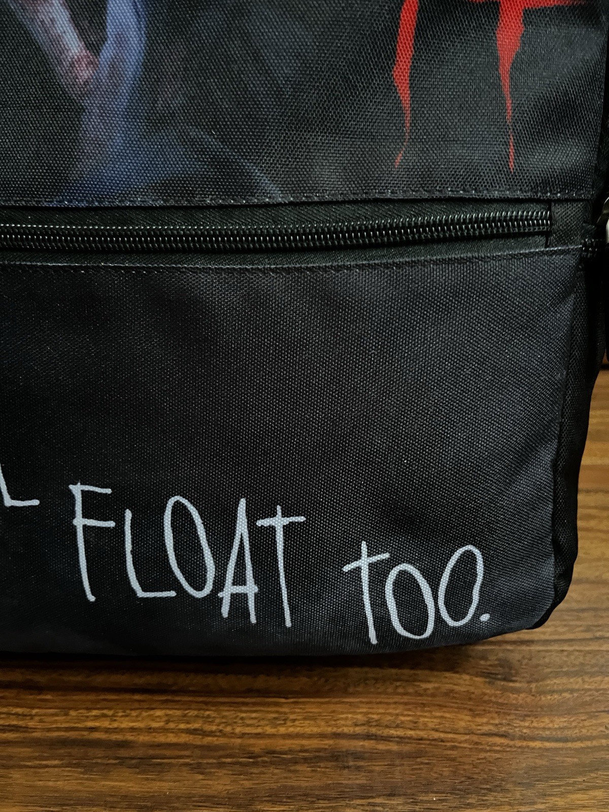 2019 It The Clown Pennywise Black You’ll Float Too Bookbag Horror Stephen King