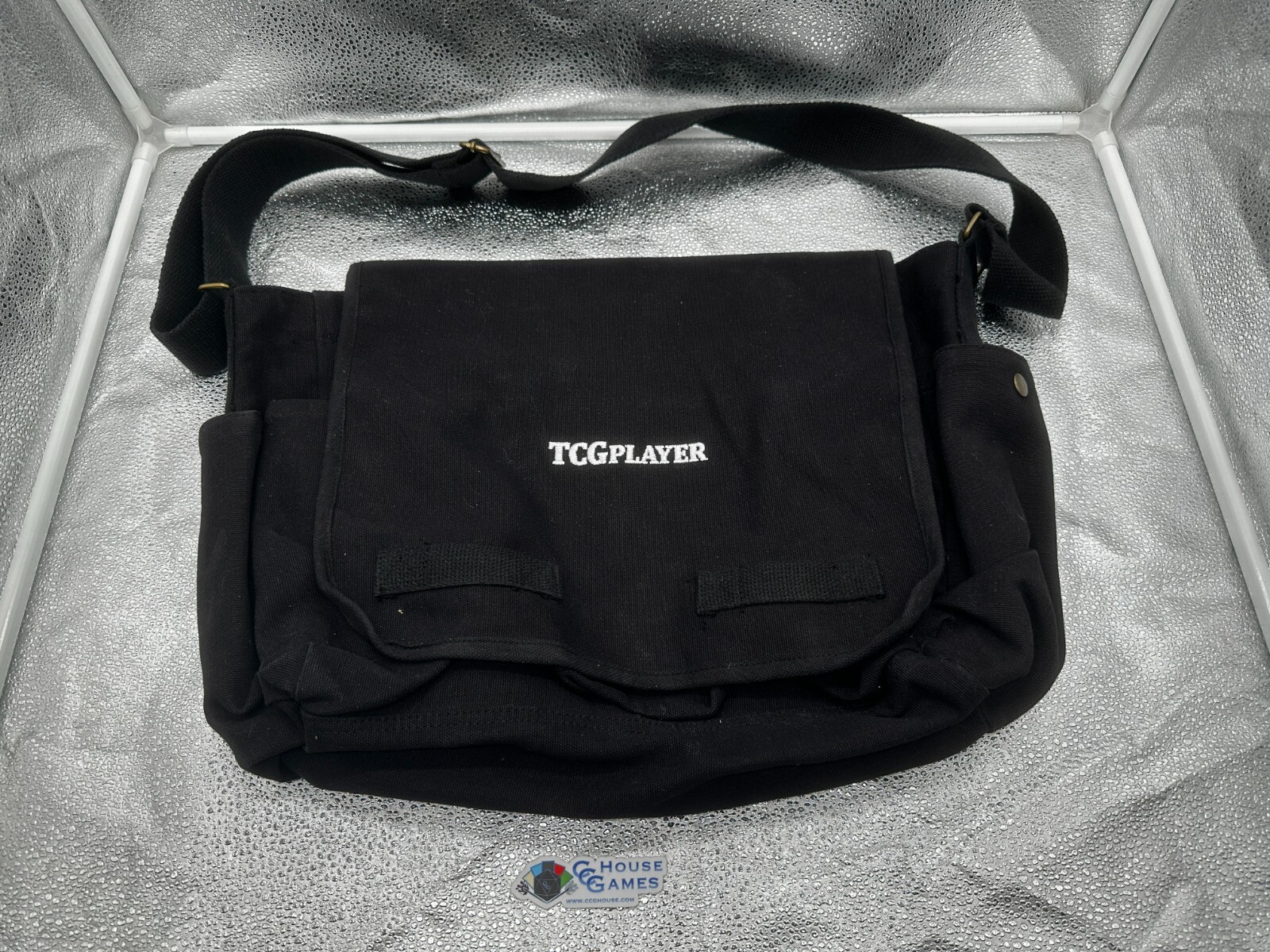 TCGPlayer Promotional Messenger Bag Black Hook & Loop Zippered Pocket *CCGHouse*