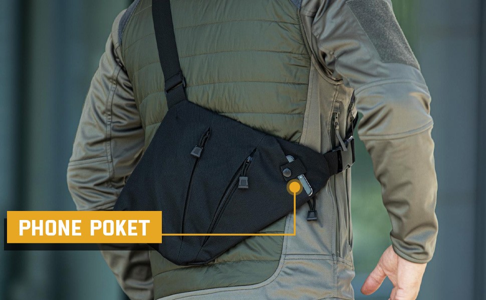Tactical Concealed Carry Crossbody Sling Bag Travel Anti-Thief CCW EDC Carry Bag