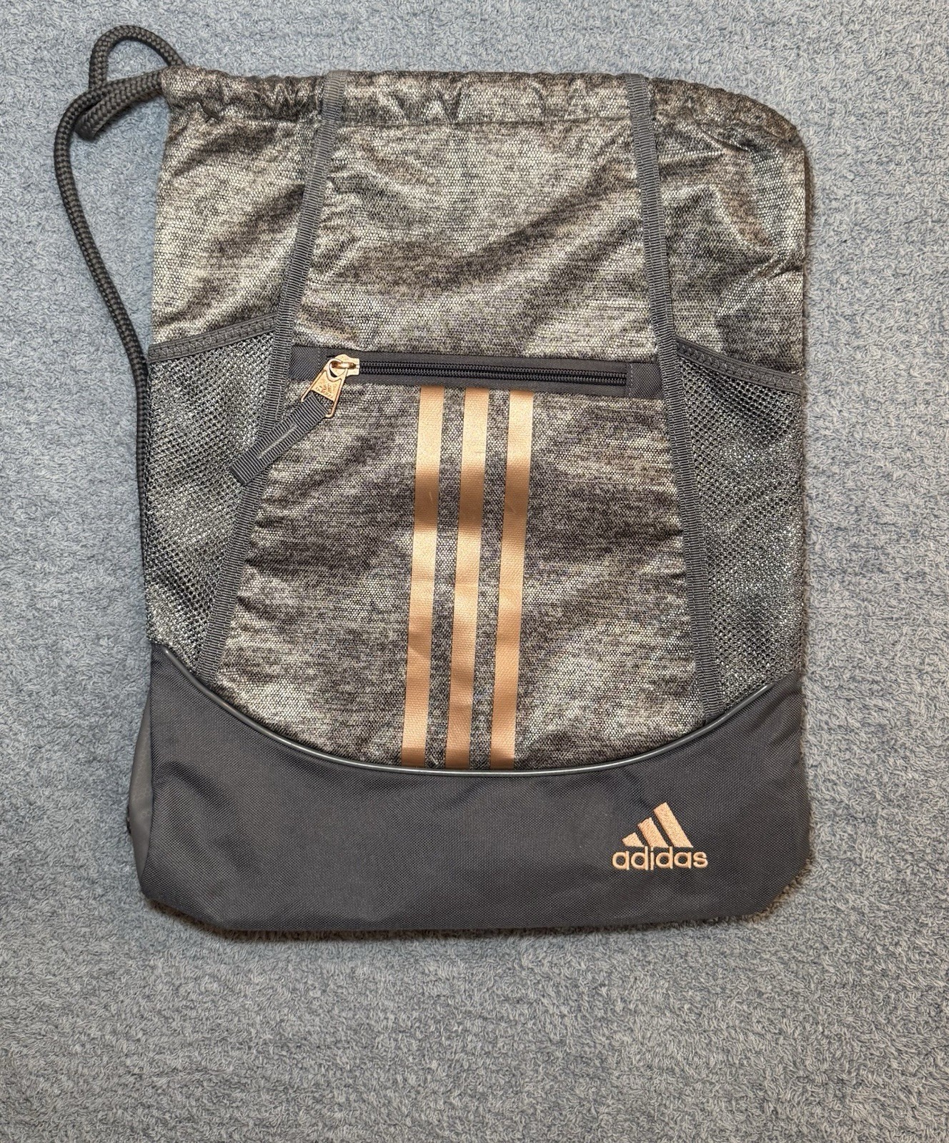 ADIDAS Medi Safe Lined Pocket ALLIANCE II SACKPACK JERSEY ÓNIX/ROSE GOLD