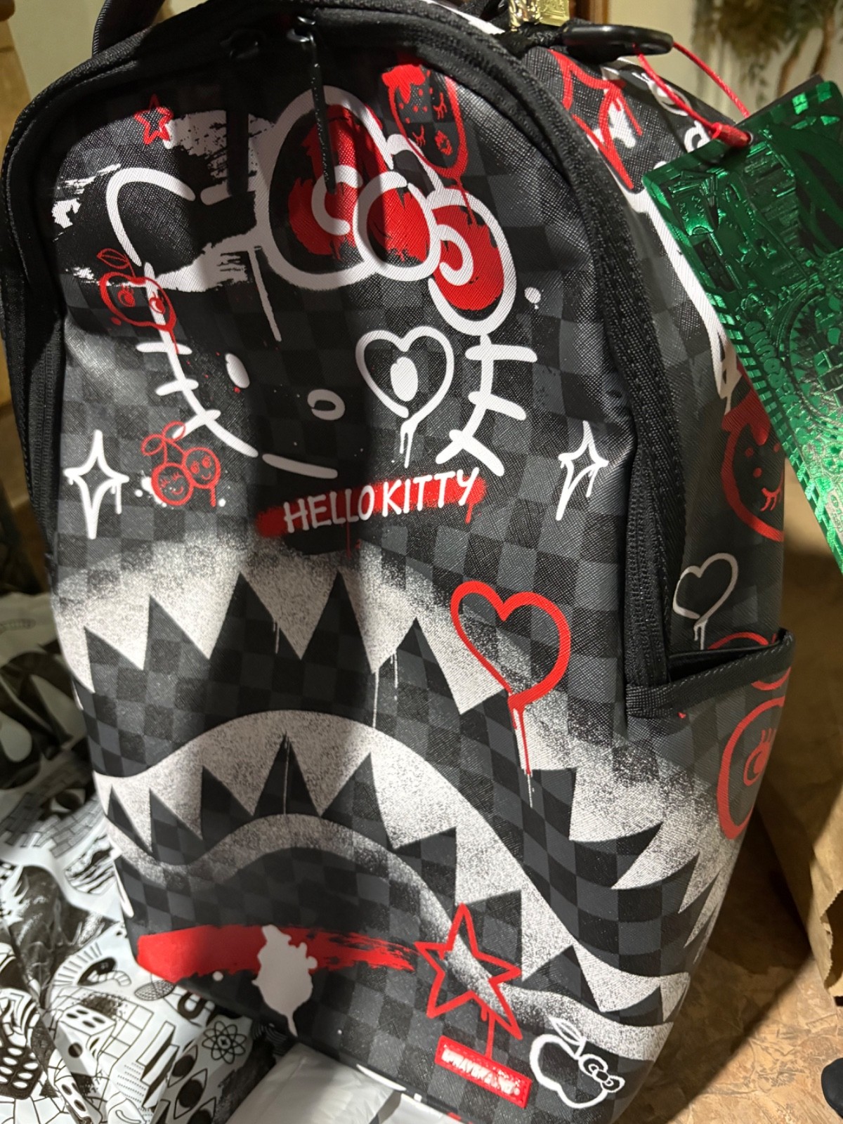 Sprayground Hello Kitty Official Collab Fresh Paint Backpack