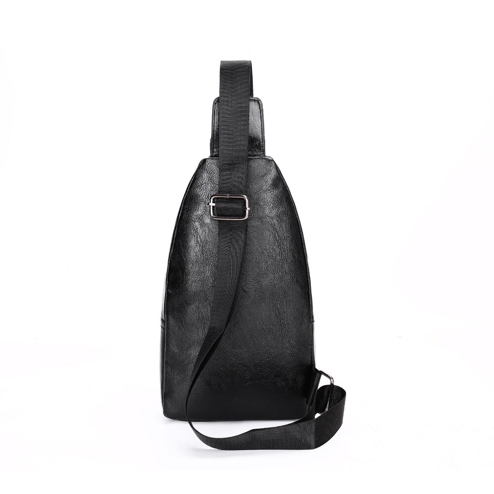 Men’s Large Capacity Single Shoulder Crossbody Bag Multifunctional Chest Bag US