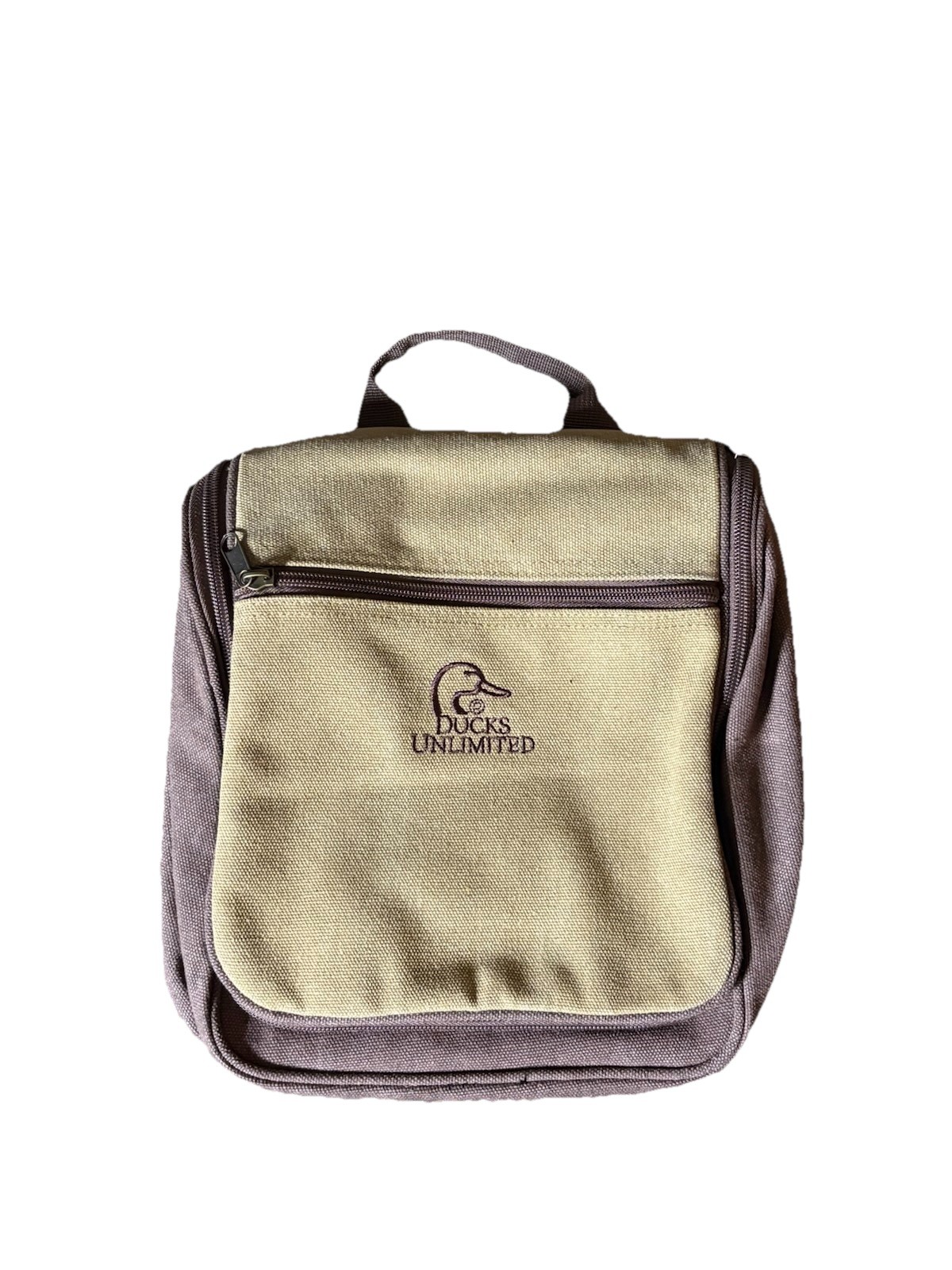 Ducks Unlimited Hanging Travel Bag Toiletry Tote Cotton Canvas Hunter Outdoors