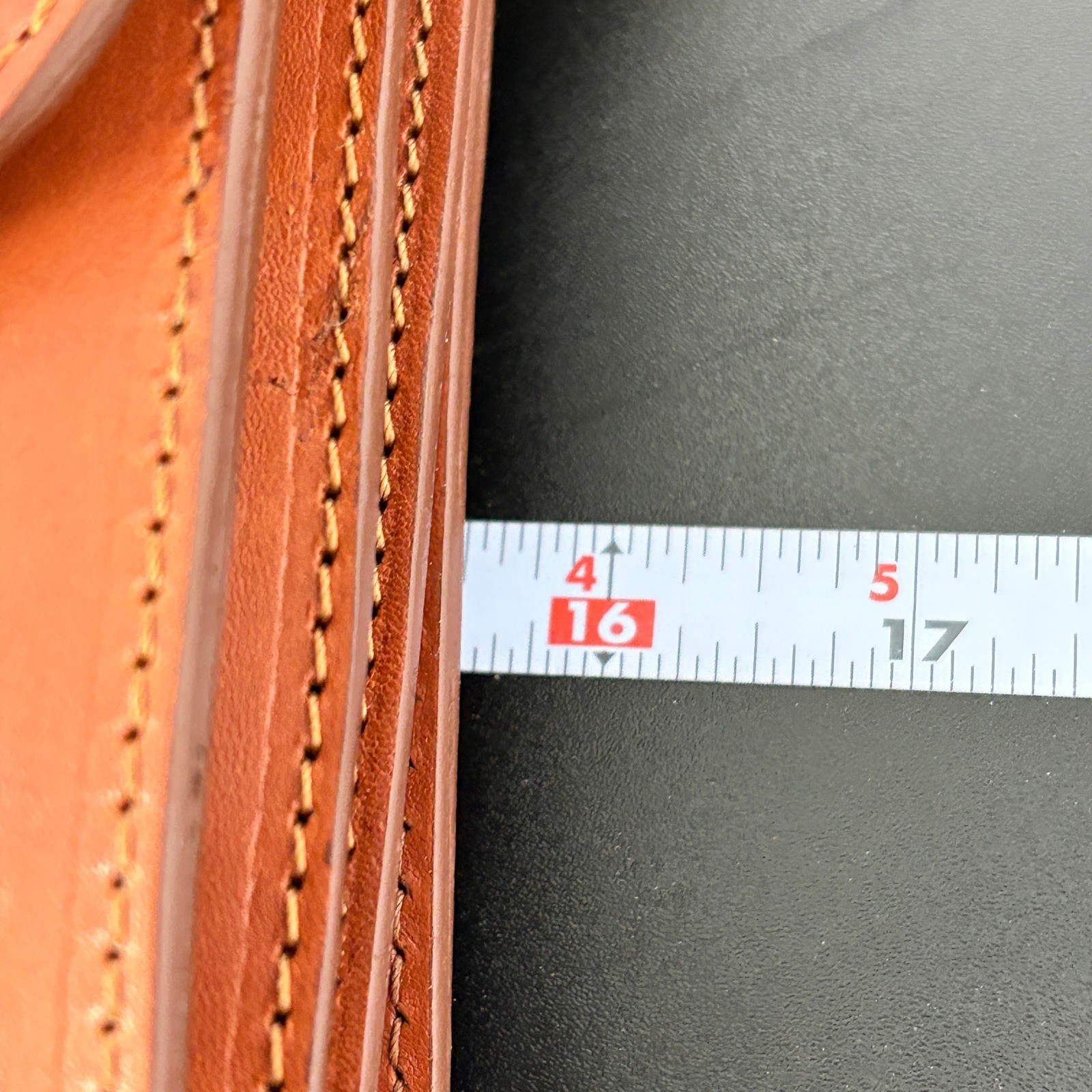Unbranded Leather Briefcase Messenger Bag Large Cognac Made Italy Quiet Luxury