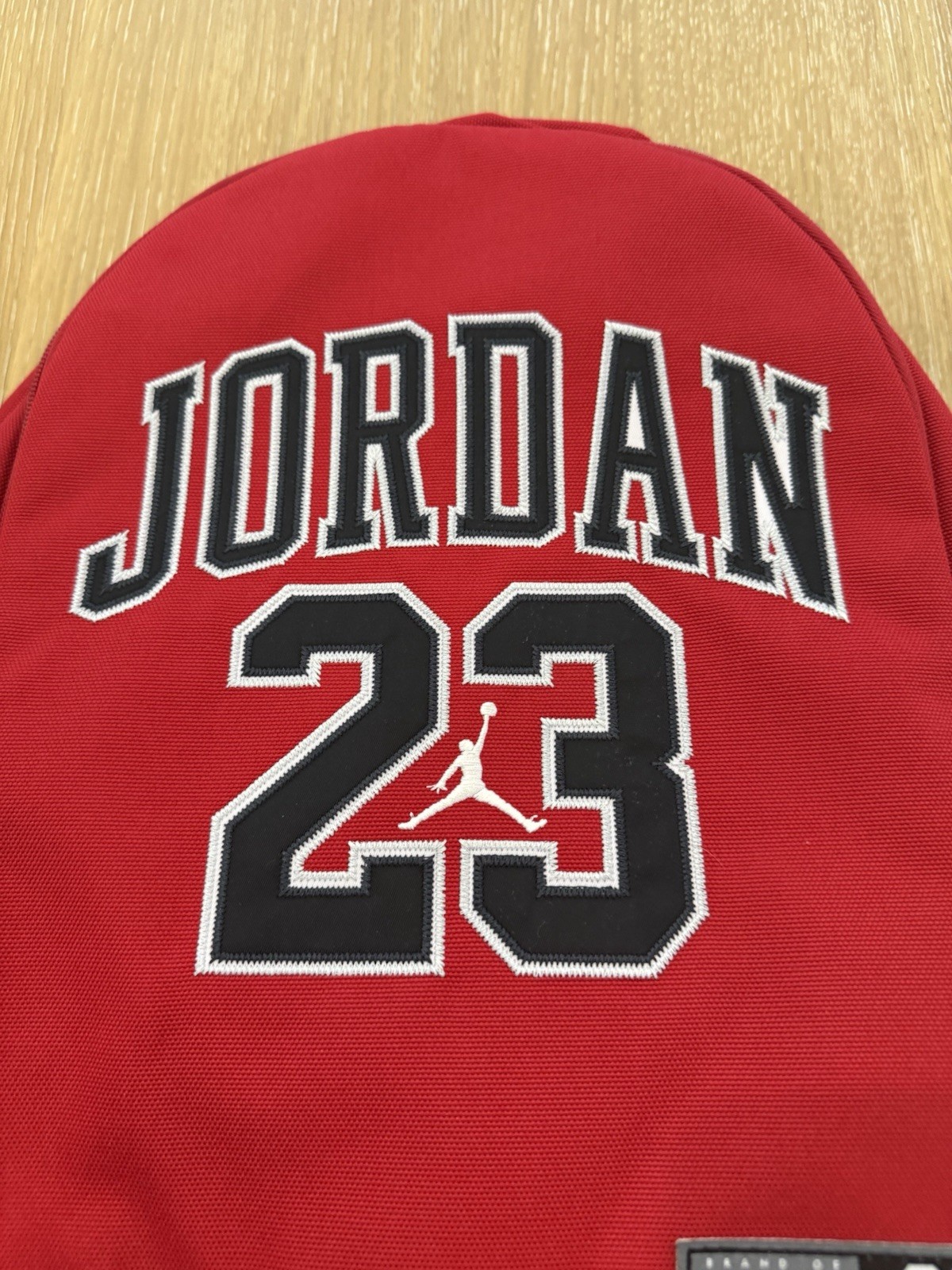 NIKE AIR JORDAN JERSEY BACKPACK #23 CHICAGO BULLS BLACK RED 9A0780-023