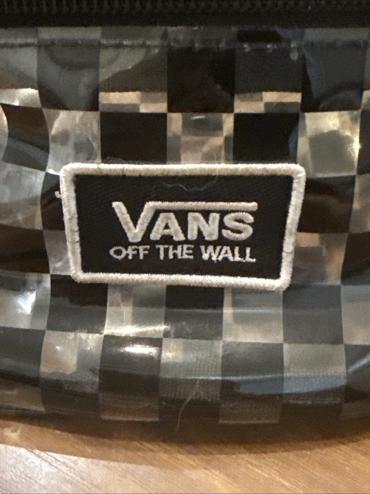Vans Fanny Pack Black / Clear Checkered Y2K SEE THROUGH Plastic 2019