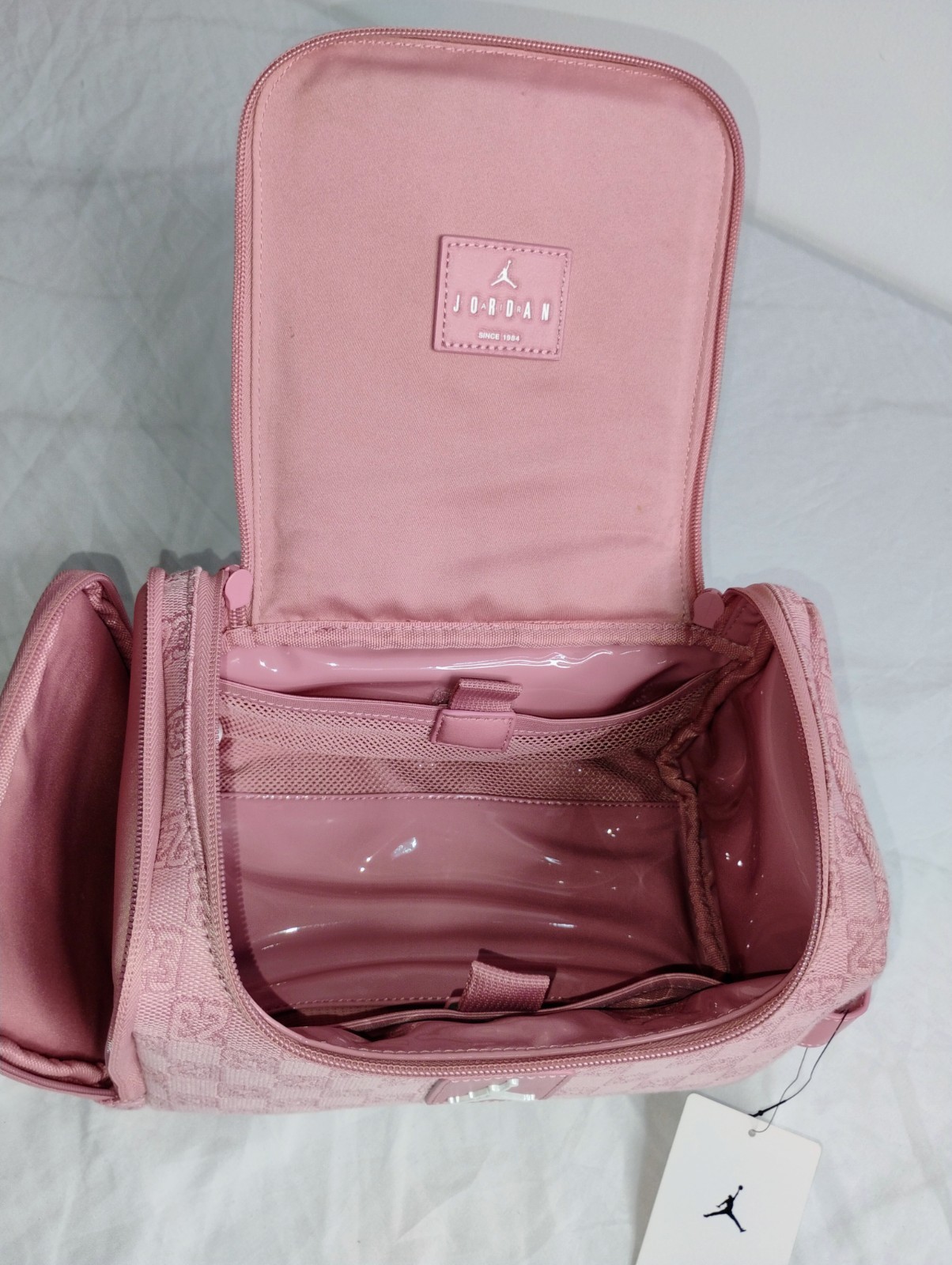 Air Jordan Monogram Dopp Kitt Luxury Travel Bag 5.9L (Pink)