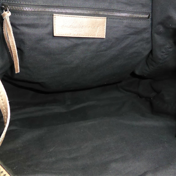 BALENCIAGA Classic Bridge Shoulder Bag 2way HandBag 223408 Charcoal Gray Used