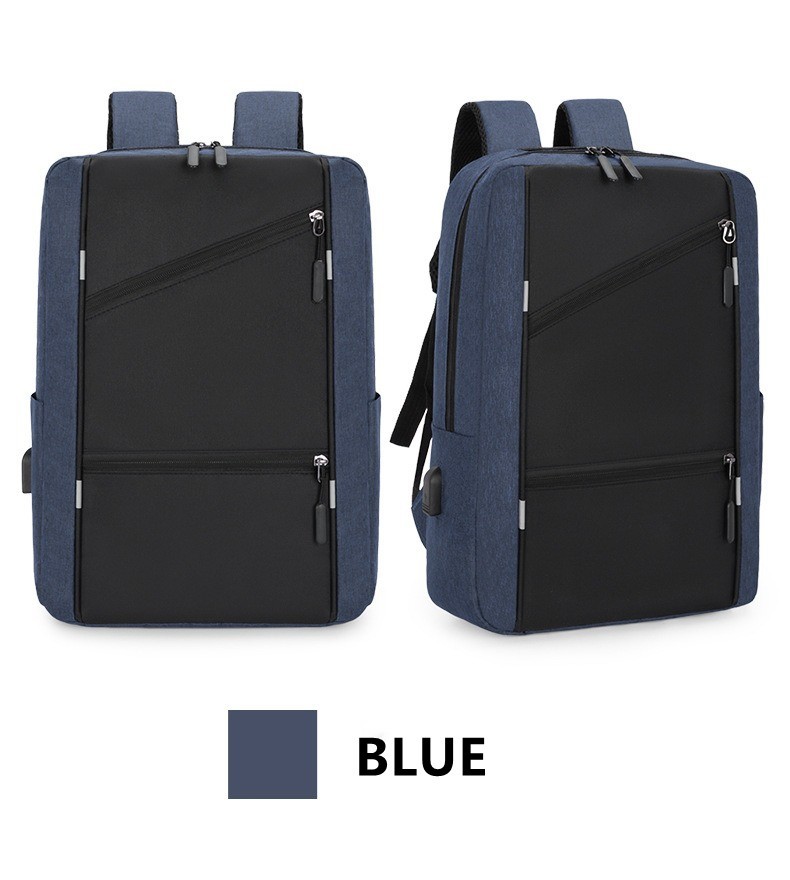 Black Business Laptop Waterproof Backpack Set Travel College School Bag