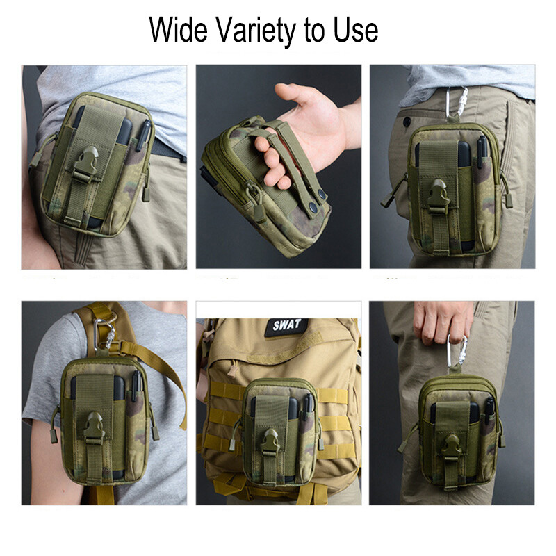 Tactical Molle Pouch Belt Waist Pack Bag EDC Tools Pocket Military Waist Pack