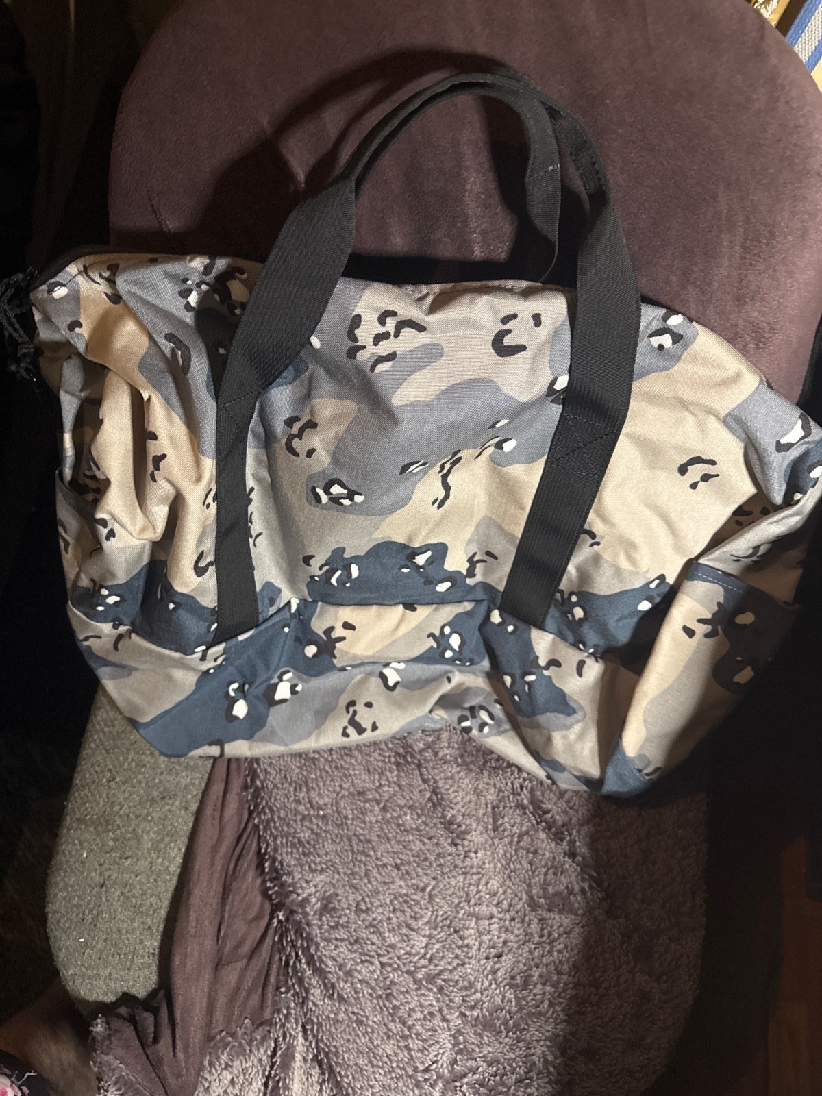 Qilo Tactical 41L Duffel in Blueberry Choco Chip™ (QILO x Whitephosphor)