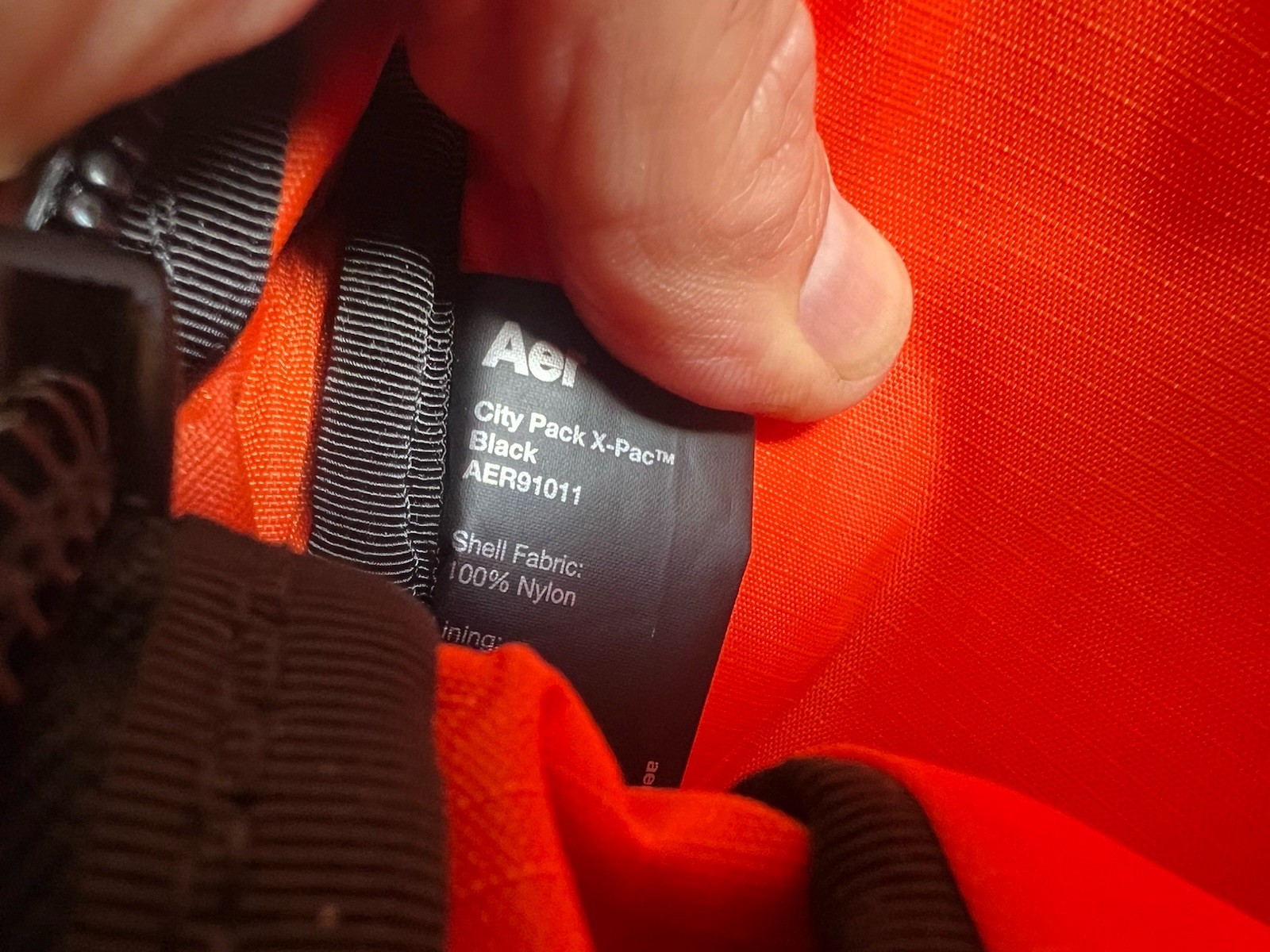 Aer City Pack X-Pac Black – Premium Weather Resistant Backpack Logo