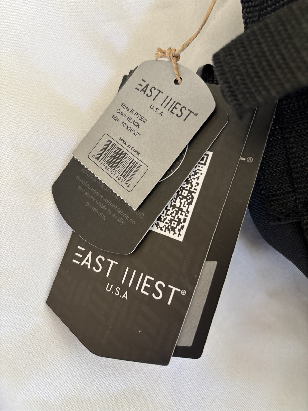 East West USA Tactical Backpack Black RT502 NWT
