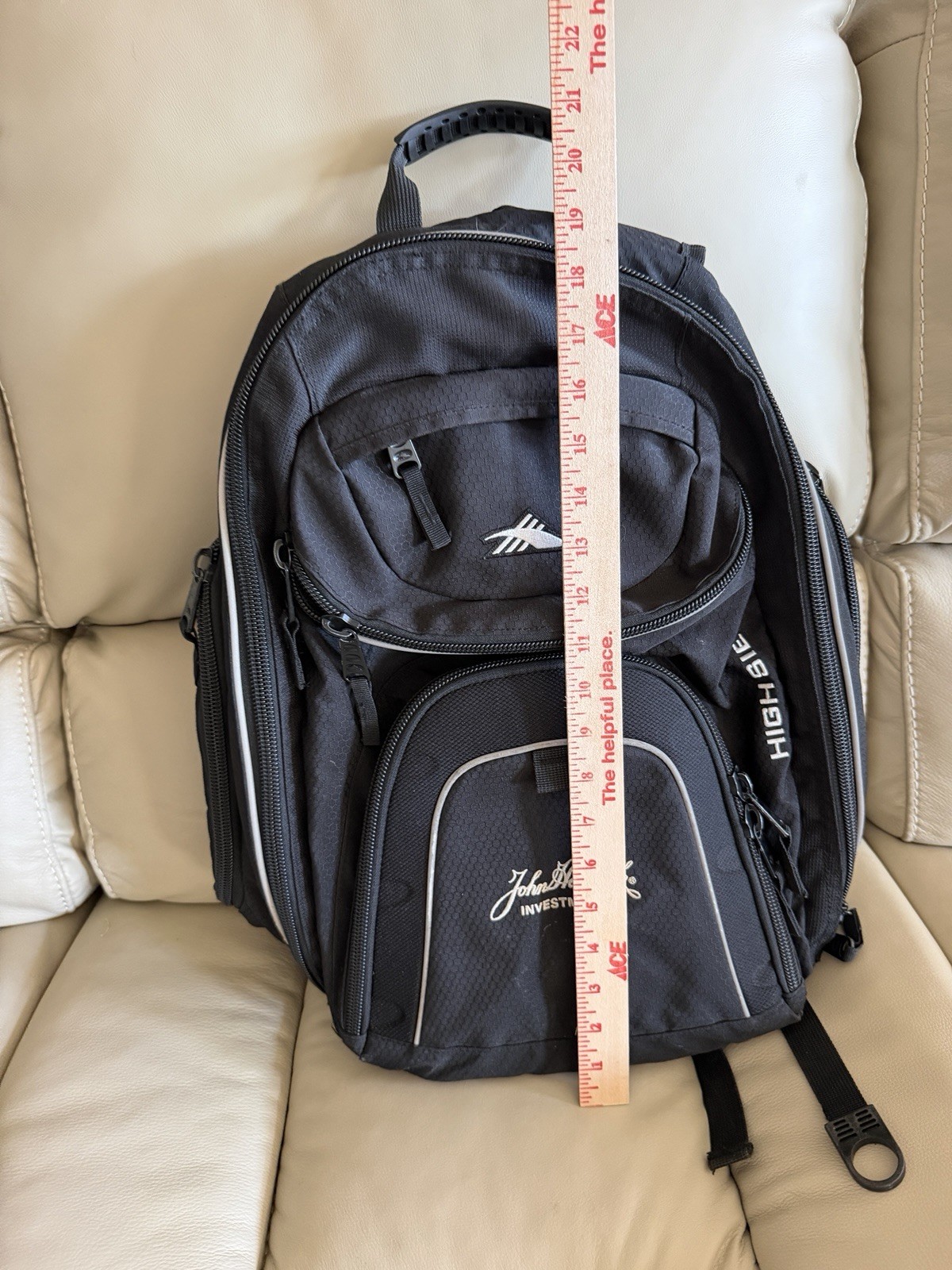 New High Sierra Leeds Backpack School Travel Daypack Laptop Hiking Black Durable