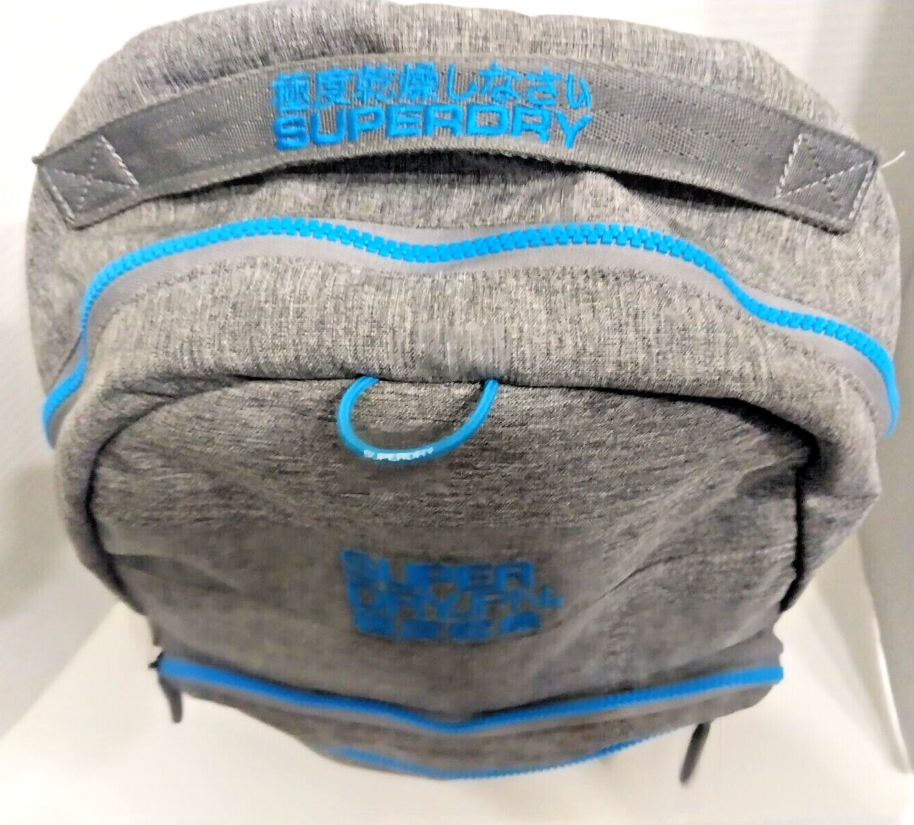 Backpack Superdry JPN Gray and Blue Unisex