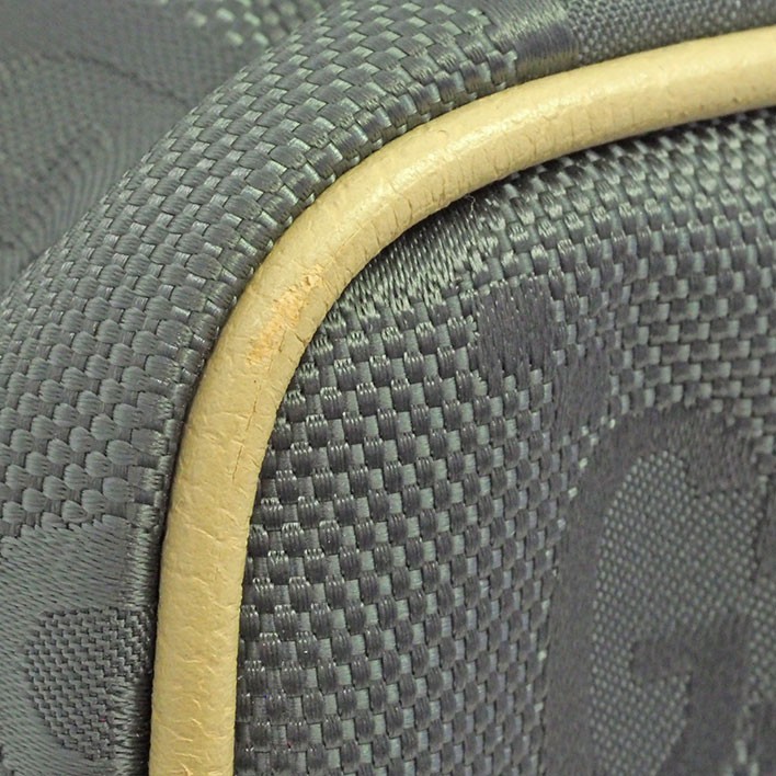 Gucci Off The Grid Backpack GG Econyl Nylon Canvas Leather Gray Beige 644992