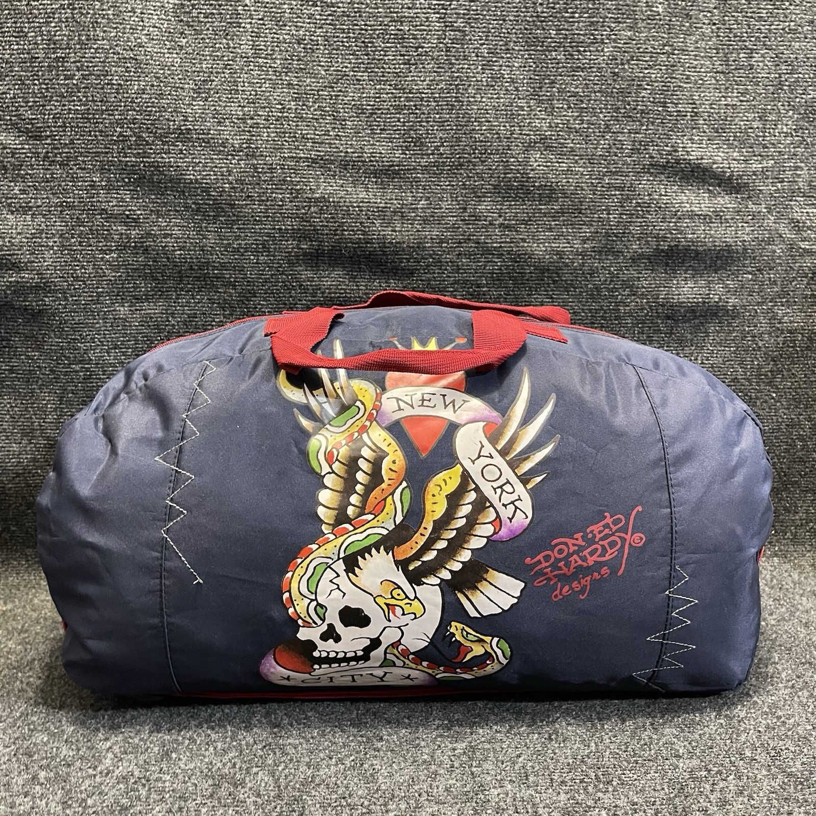 Don Ed Hardy Designs New York Tattoo Art Tiger Panther Travel Gym Duffel Bag