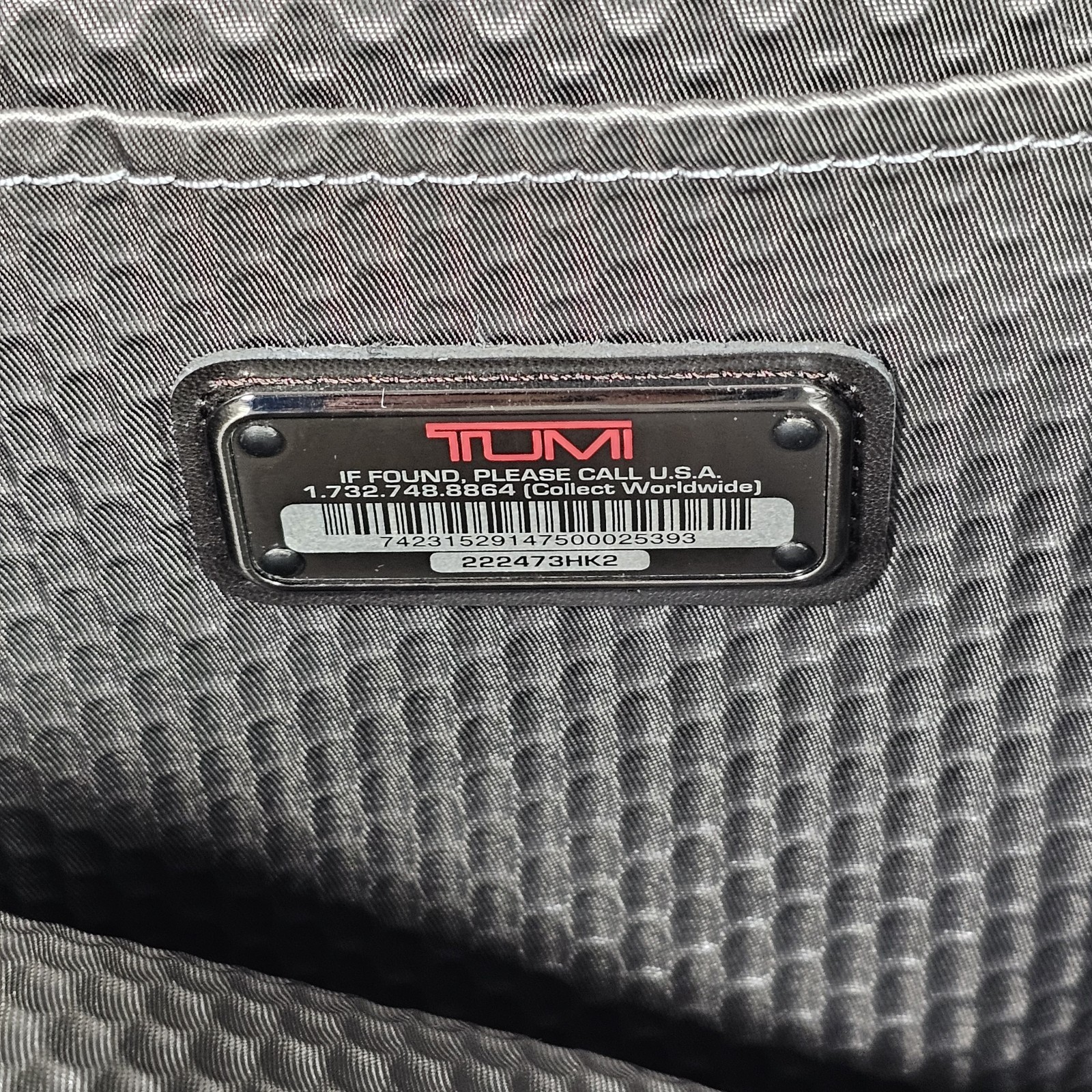 Tumi Peterson Wheeled Carry On Backpack 222473HK2 Black