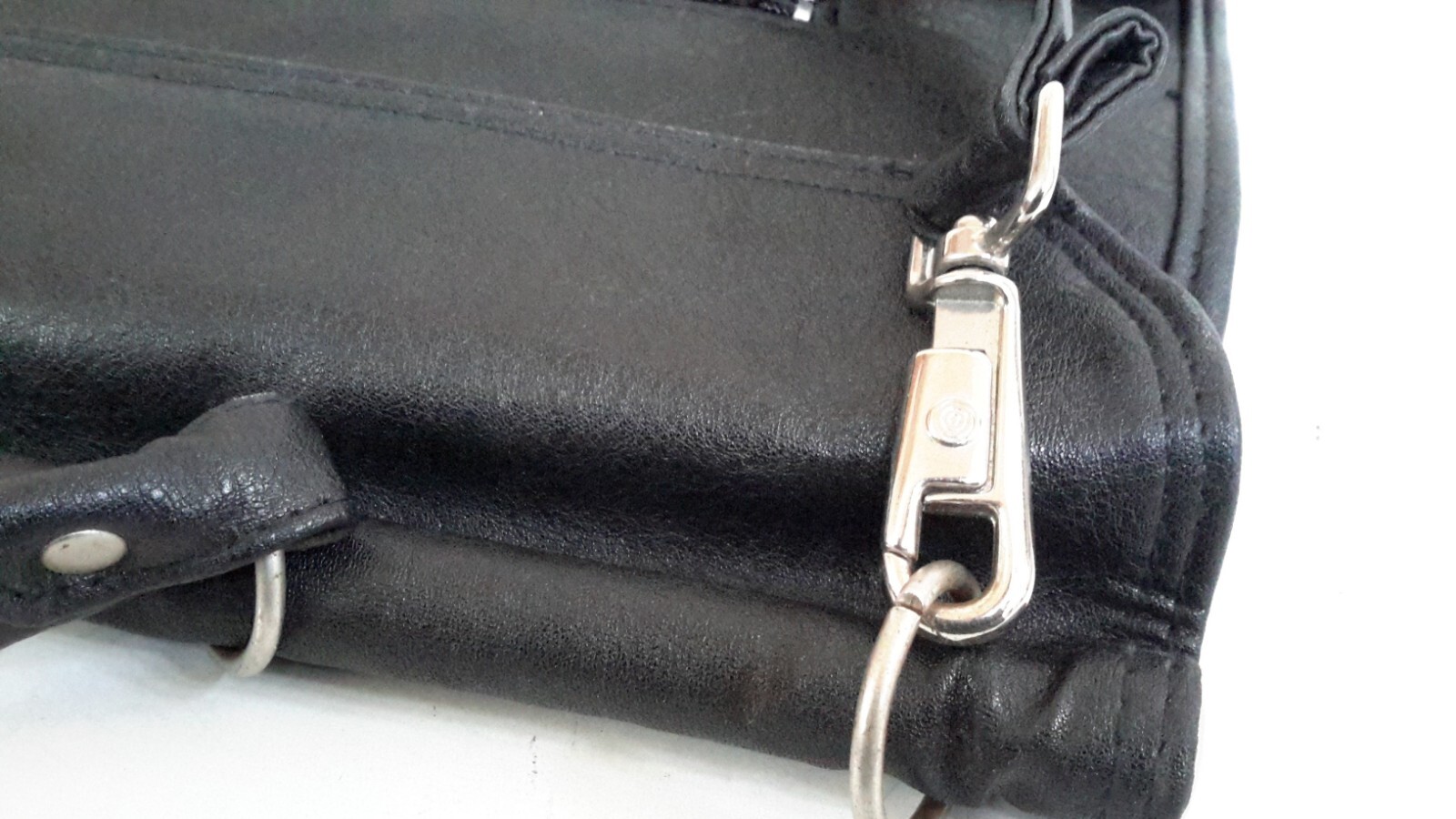 Axel David BagSac 1062 HK Amsterdam Men Classic Leather Briefcase Black Pre-owne