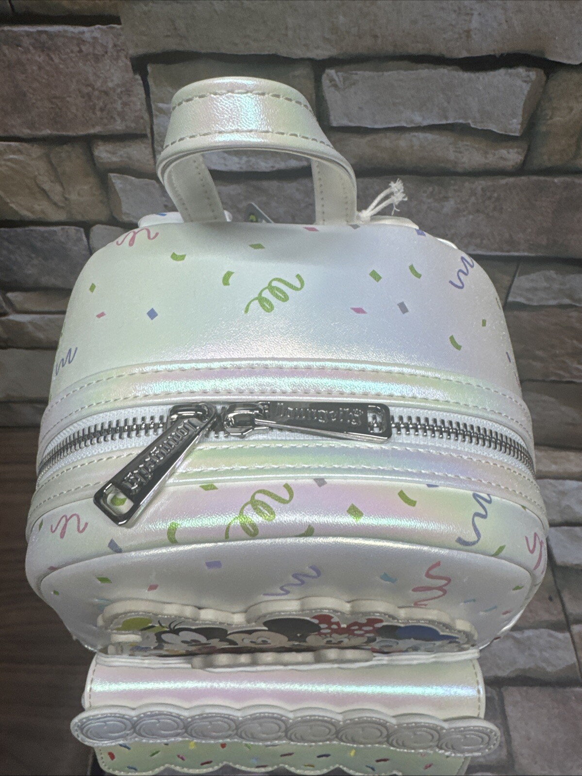 LOUNGEFLY Disney100 Anniversary Celebration Cake Mini Backpack – NEW