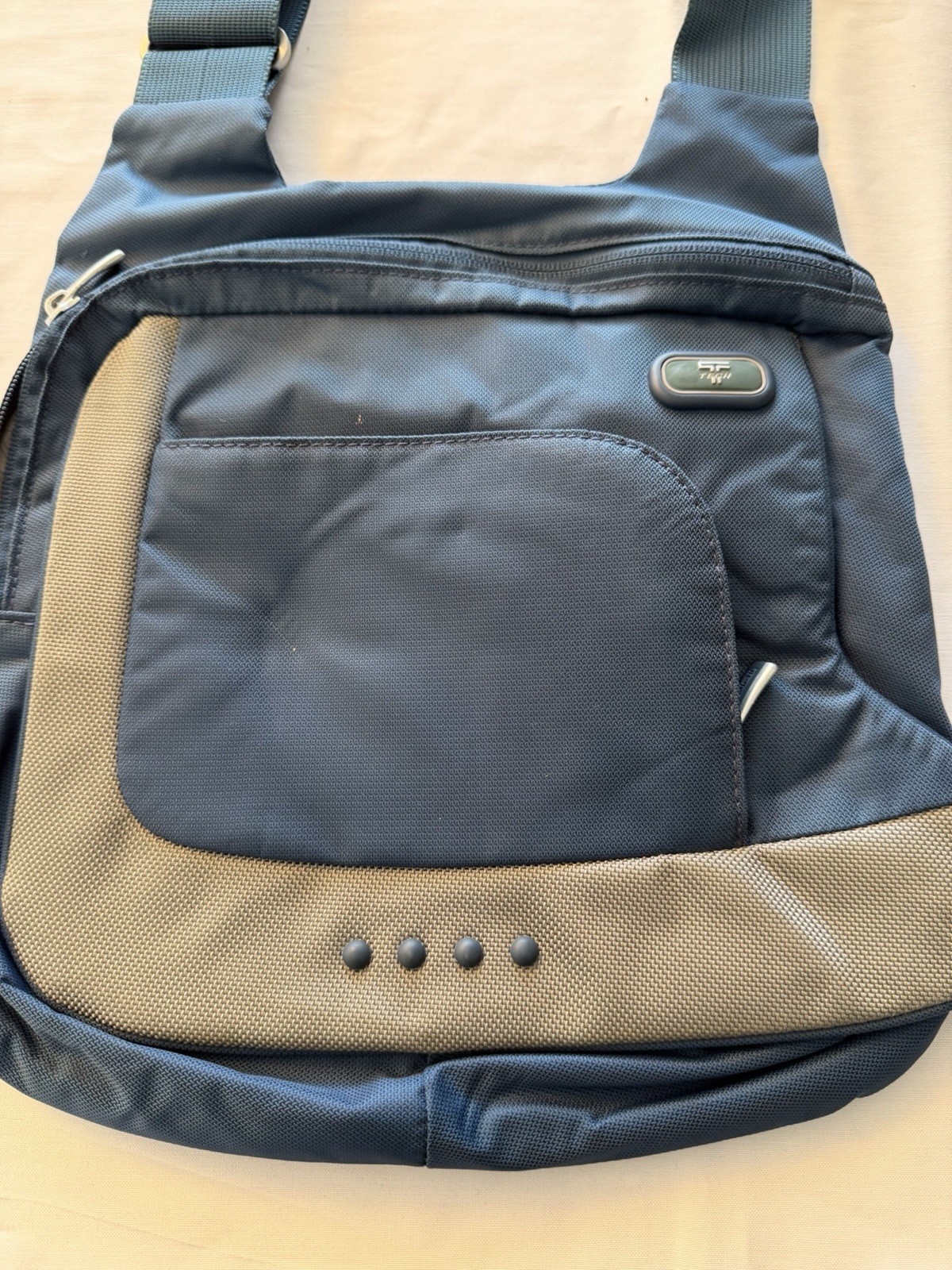TUMI T -TECH Crossbody Bag Shoulder Bag Nylon Blue /grey SLING BAG 51230CB