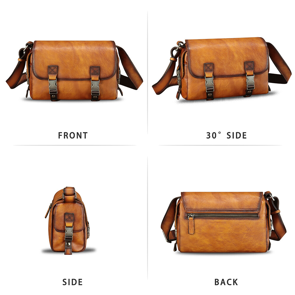 Genuine Leather Purses and Shoulder Bag for Men Women Crossbody Crossbody Bag
