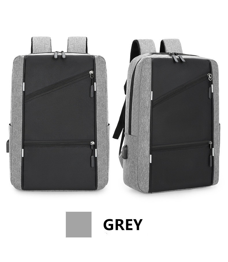 Black Business Laptop Waterproof Backpack Set Travel College School Bag