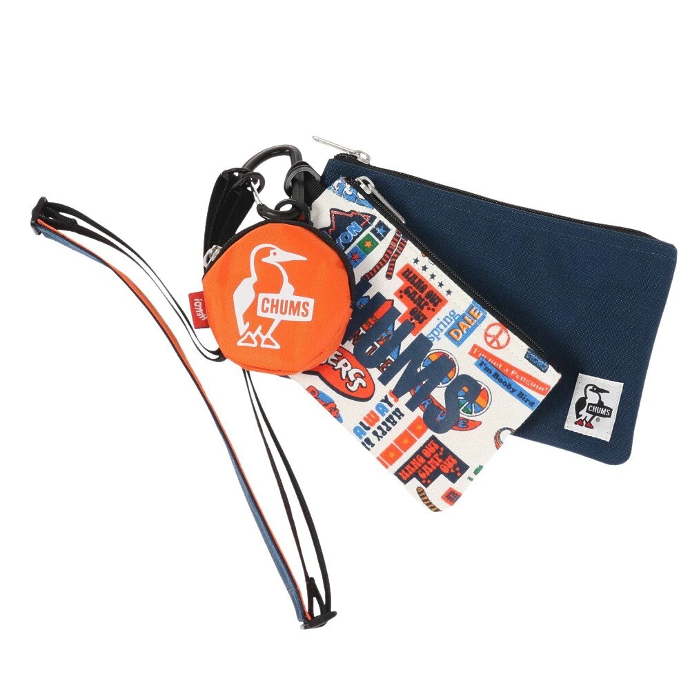 CHUMS Outdoor Travel 3 Piece Shoulder Pouch Sweat Nylon Bag CH60-3404-Z241 New