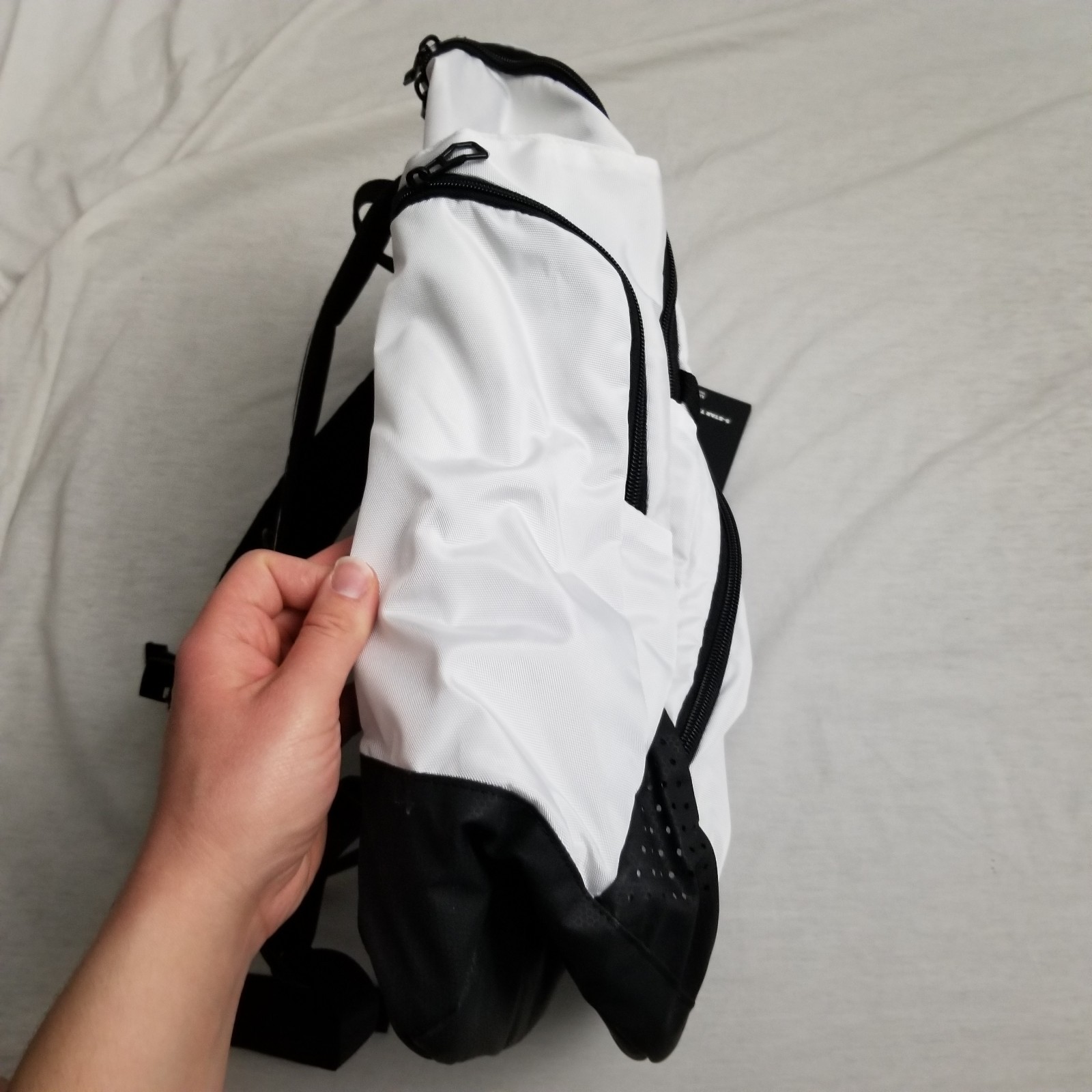 Adidas 5-Star Team 2 Backpack White Black Dual Water Bottle Pockets Padded Back