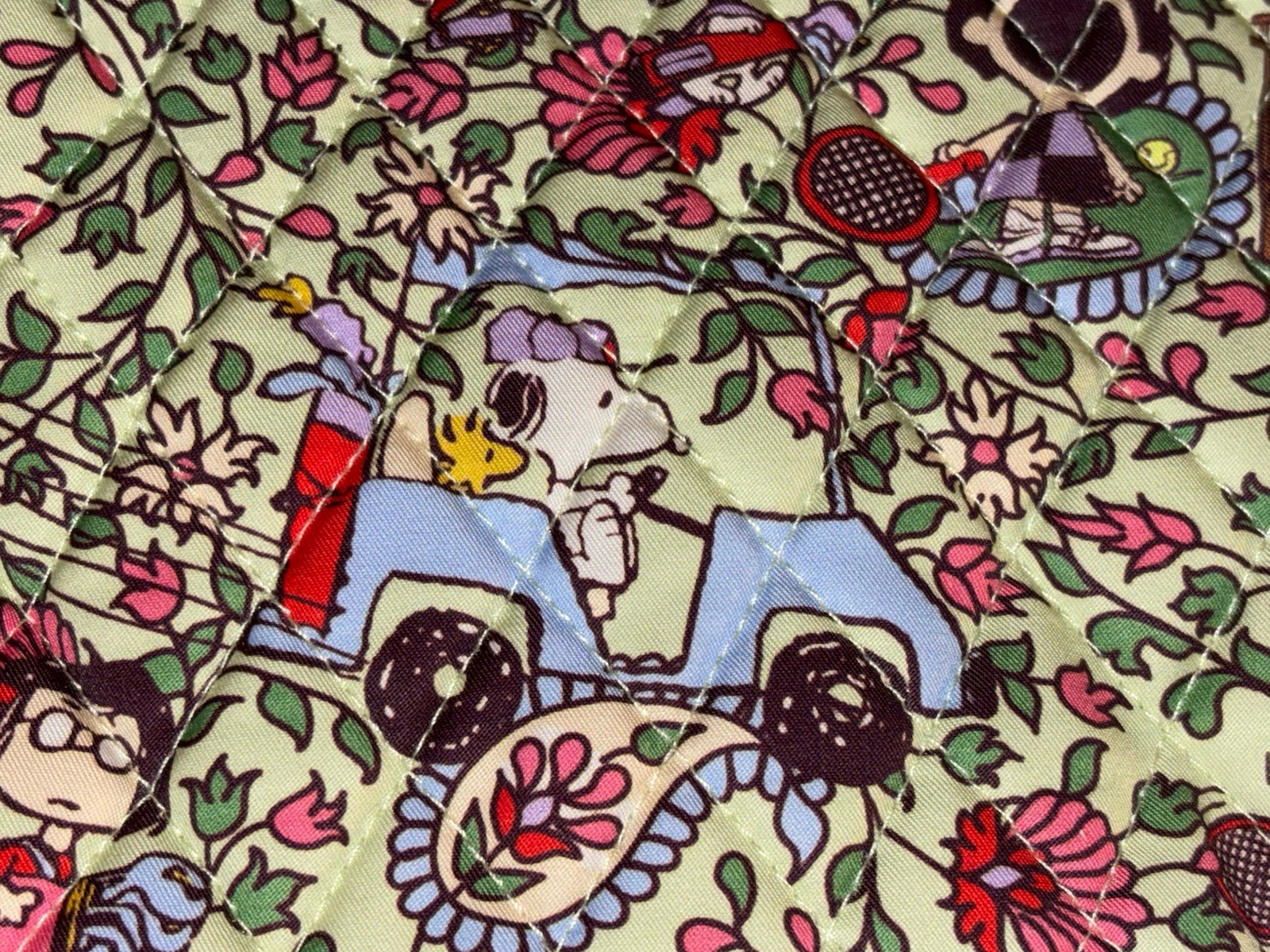Vera Bradley Bancroft Backpack Bag Snoopy Country Club Peanuts Paisley