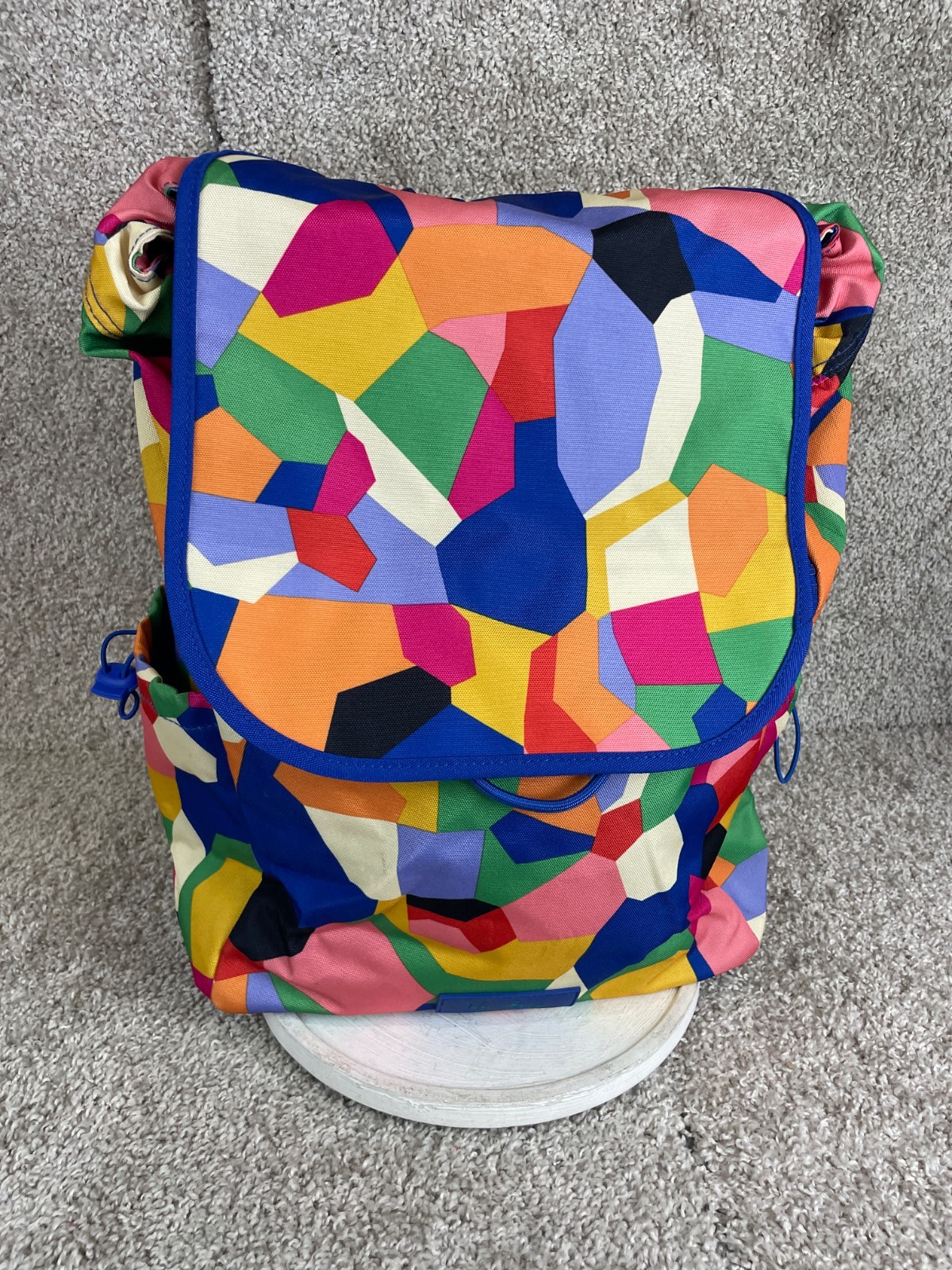Vera Bradley Backpack Men Lighten Up Drawstring Geometric Multicolor