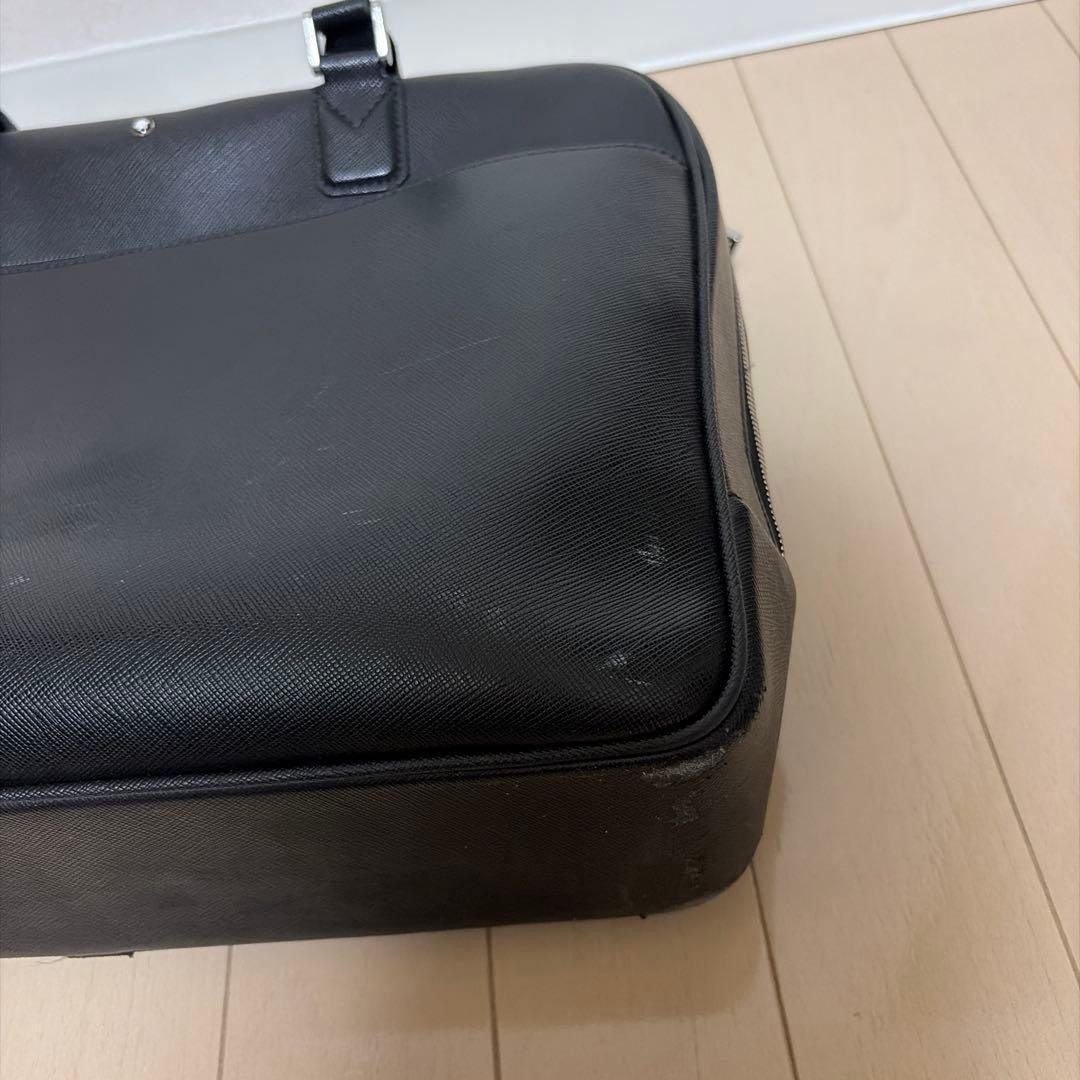 Montblanc Briefcase Business Bag 37cm 27cm 9cm Black Leather Professional
