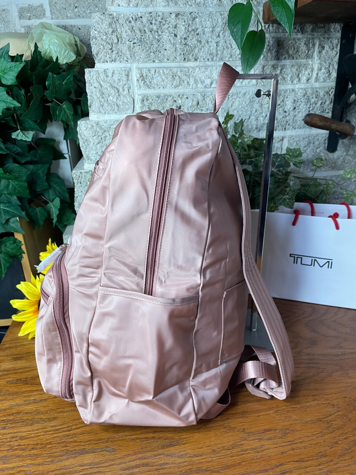 NWT TUMI ROSA PACKABLE BACKPACK FOLDABLE SHOULDER LARGE BAG TRAVEL CARRYON