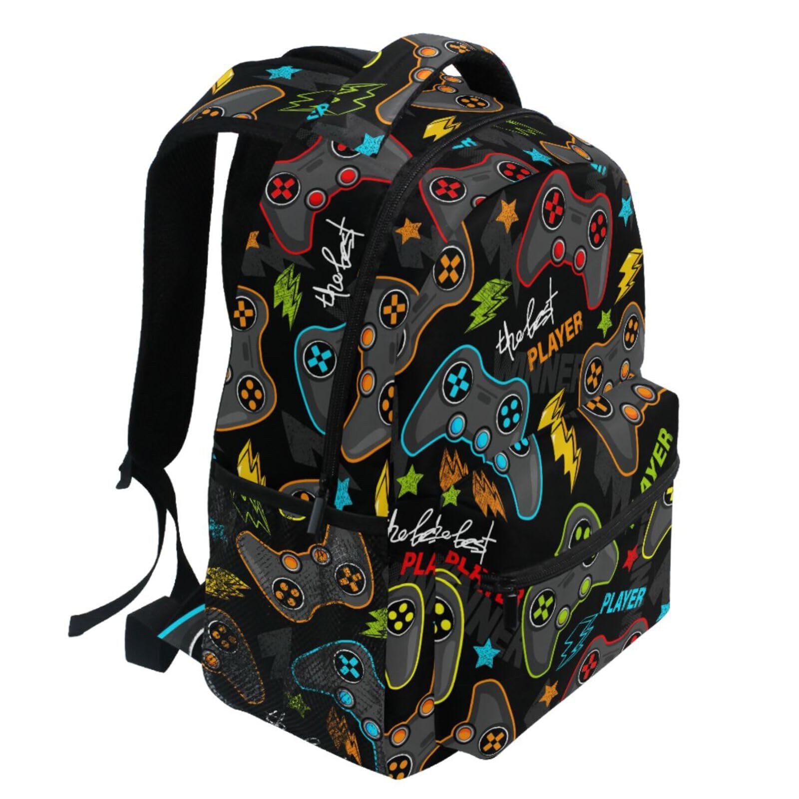 Video Game Backpack Gamer Gaming Travel Hiking Camping School Laptop Bag Room