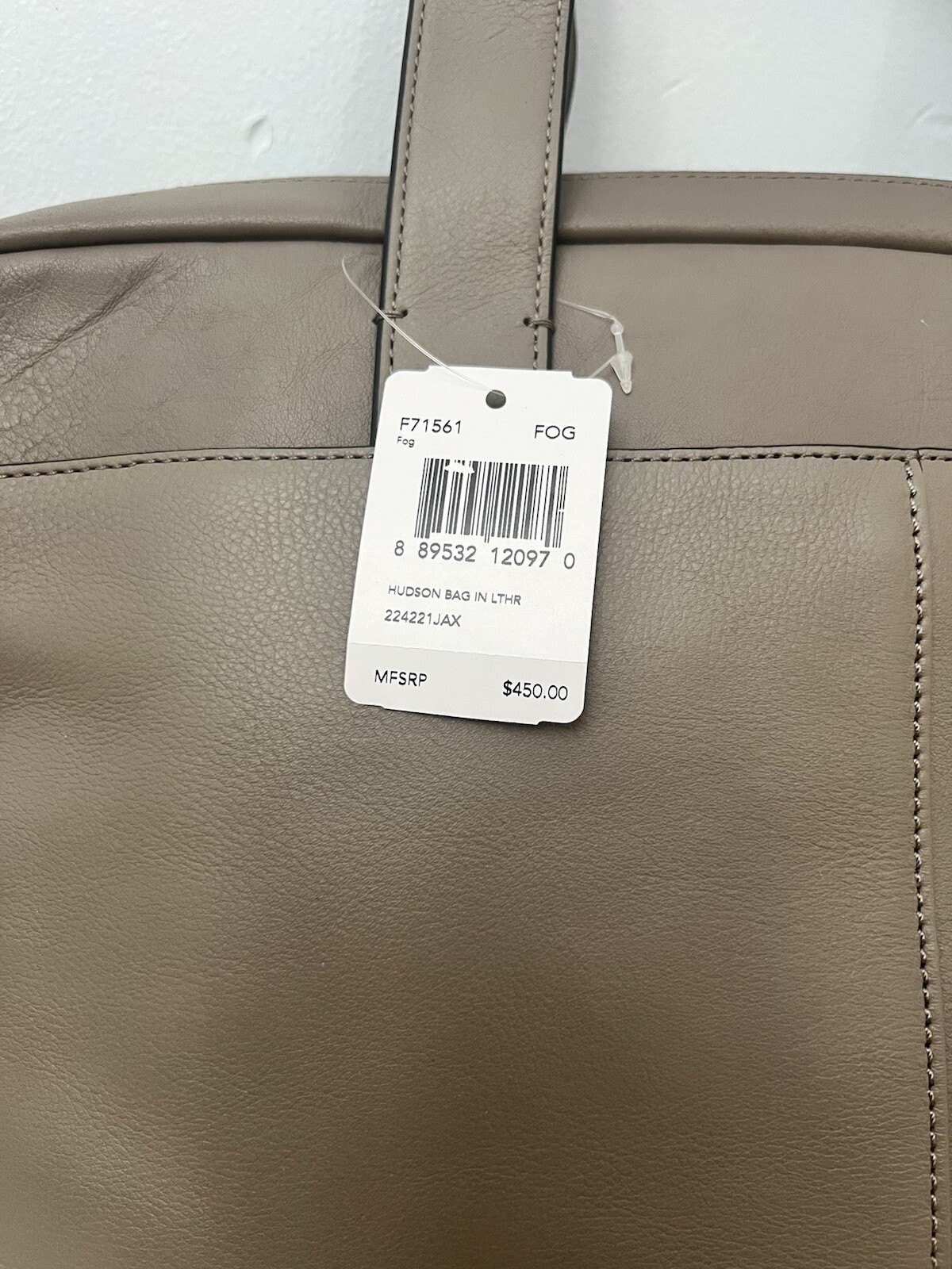Coach Mens Hudson Surplus Green Smooth Leather Briefcase Bag F71561